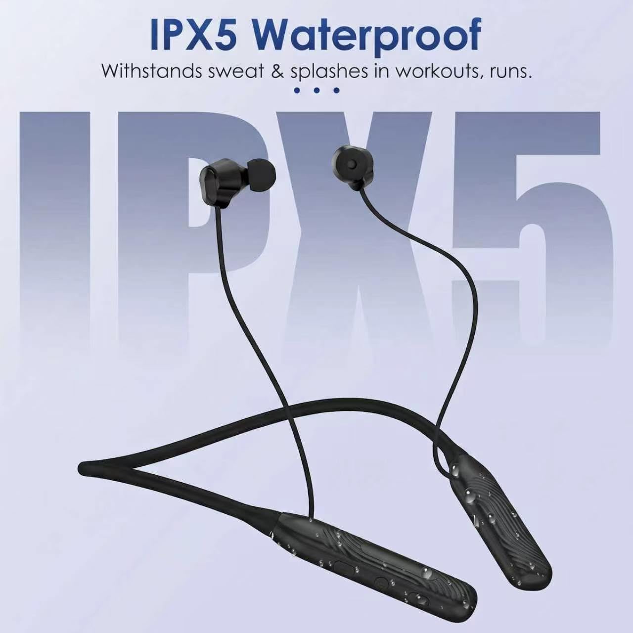 Thumbnail 6 de (1-Year Quality Support) Around the Neckband Bluetooth Headphones — Long Battery, IPX5 Sweatproof