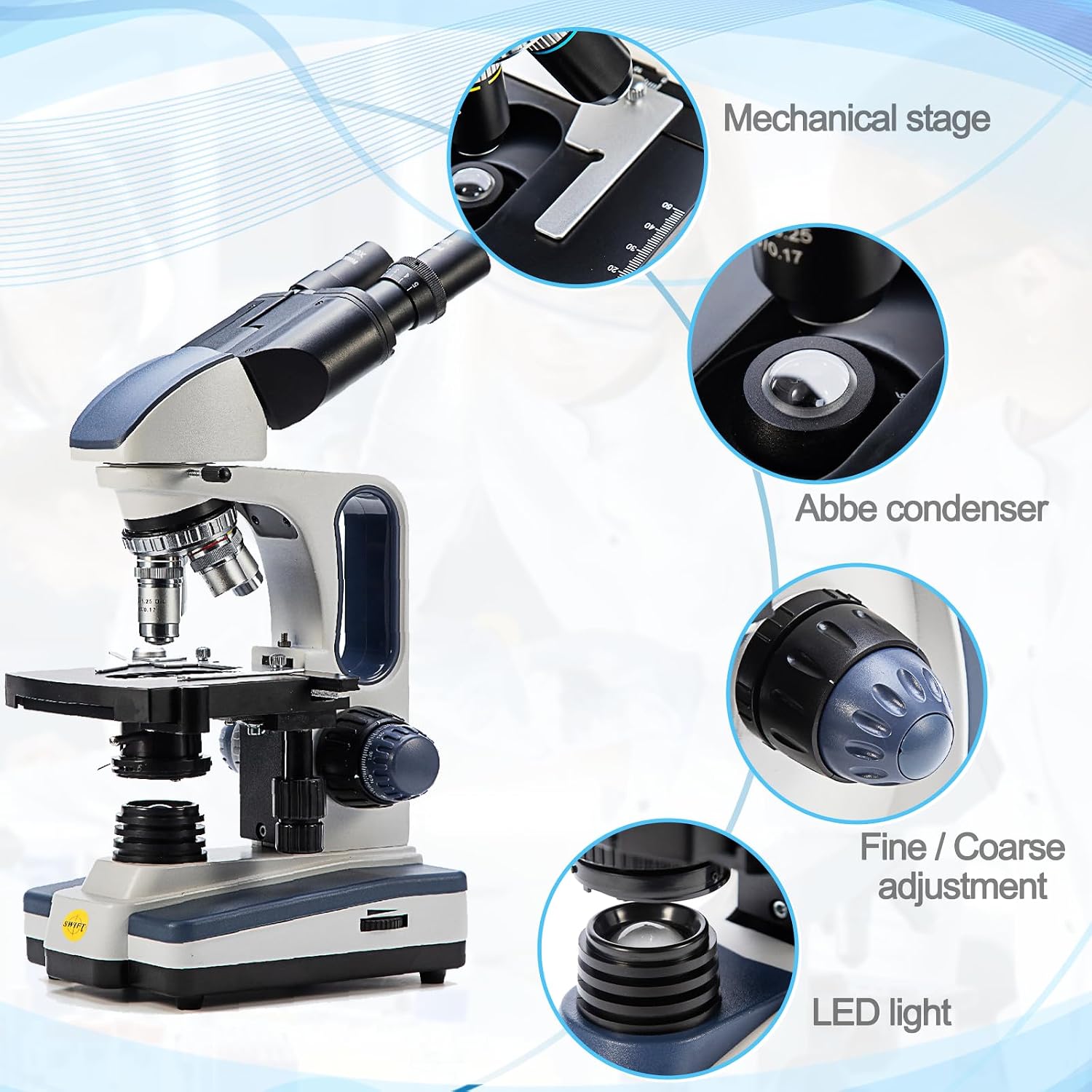 Thumbnail 3 de Swift SW350B Binocular Compound Microscope