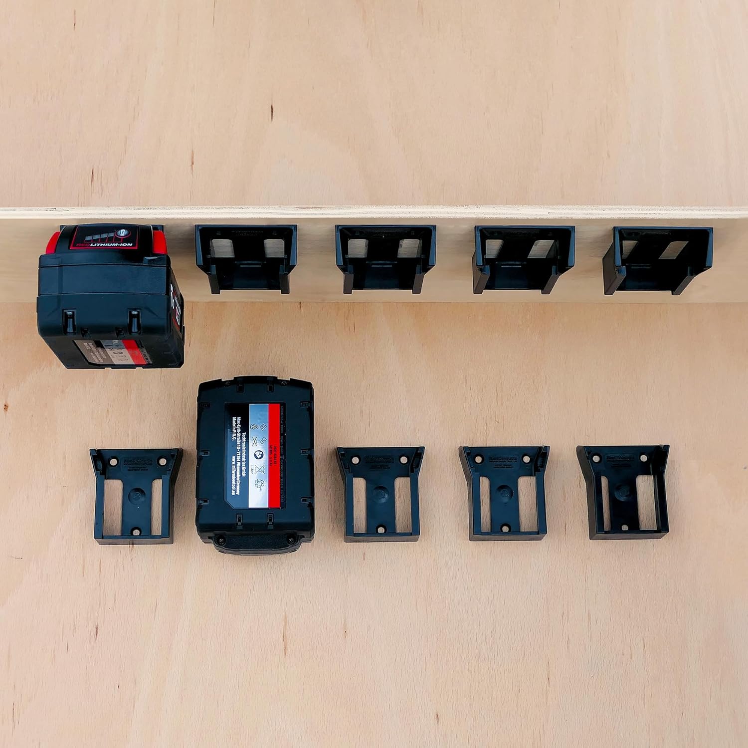 Detalle 2 de StealthMounts Supports de Batterie Milwaukee 6 pièces