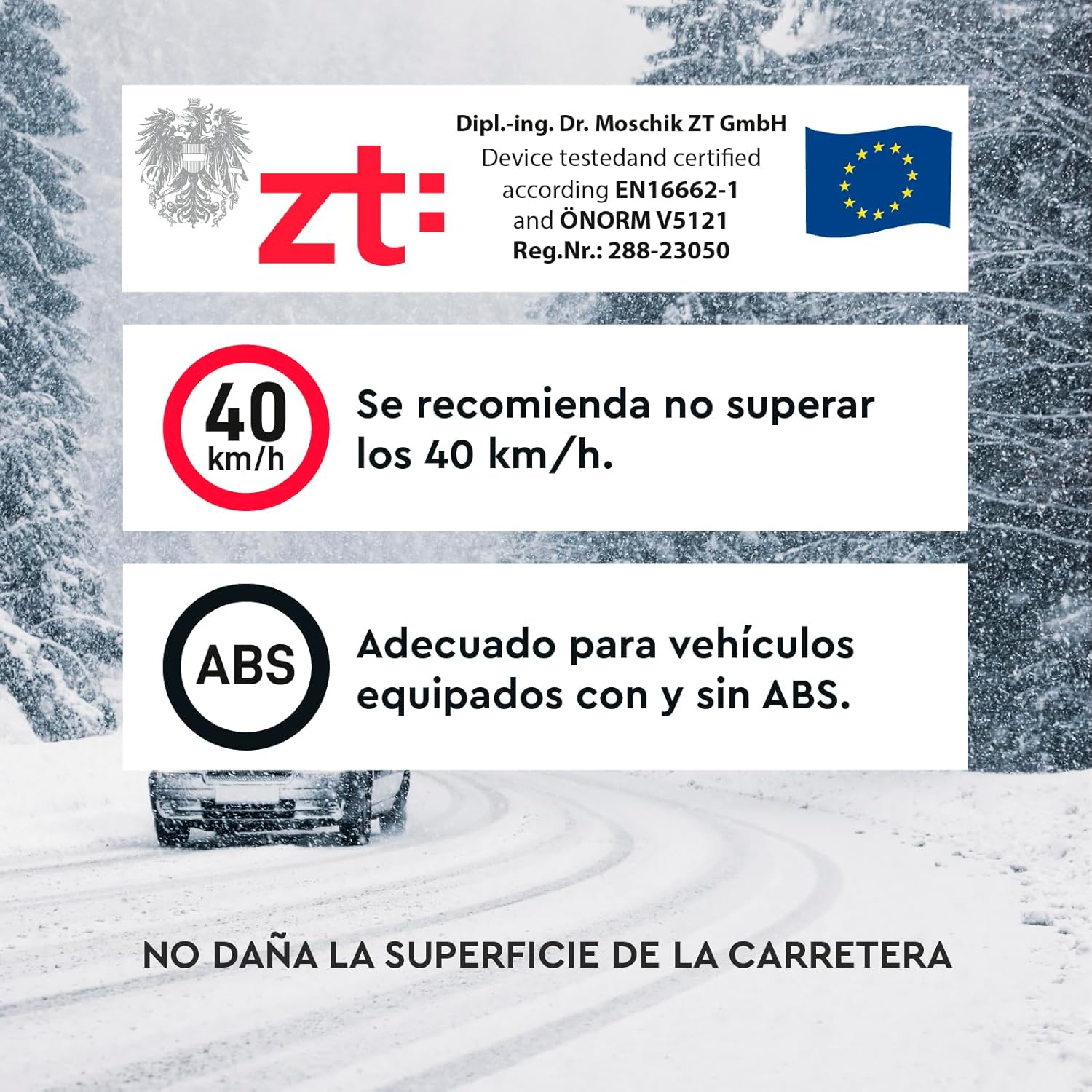 Thumbnail 4 de Eurocali Cadenas Textiles DriveOnSnow XXL 40 km/h