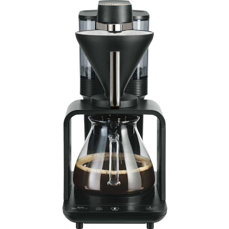 Detalle de Melitta Epour 1024-11: Cafetera de goteo con molinillo integrado y boquilla giratoria 360° (8 tazas)