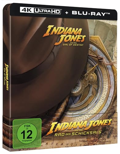 Detalle 2 de Indiana Jones und das Rad des Schicksals UHD BD (Lim. Steelbook) – 4K Ultra HD Blu-ray + Blu-ray, Disney