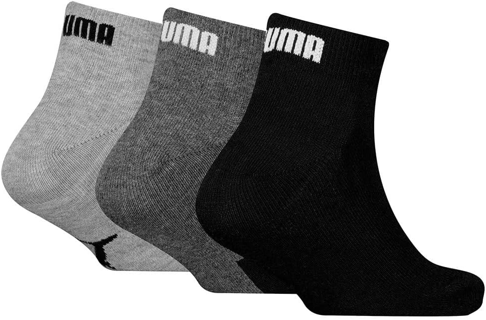 Detalle 2 de PUMA Bwt Quarter 3p Calzini Unisex – Bambini e ragazzi, confezione da 3