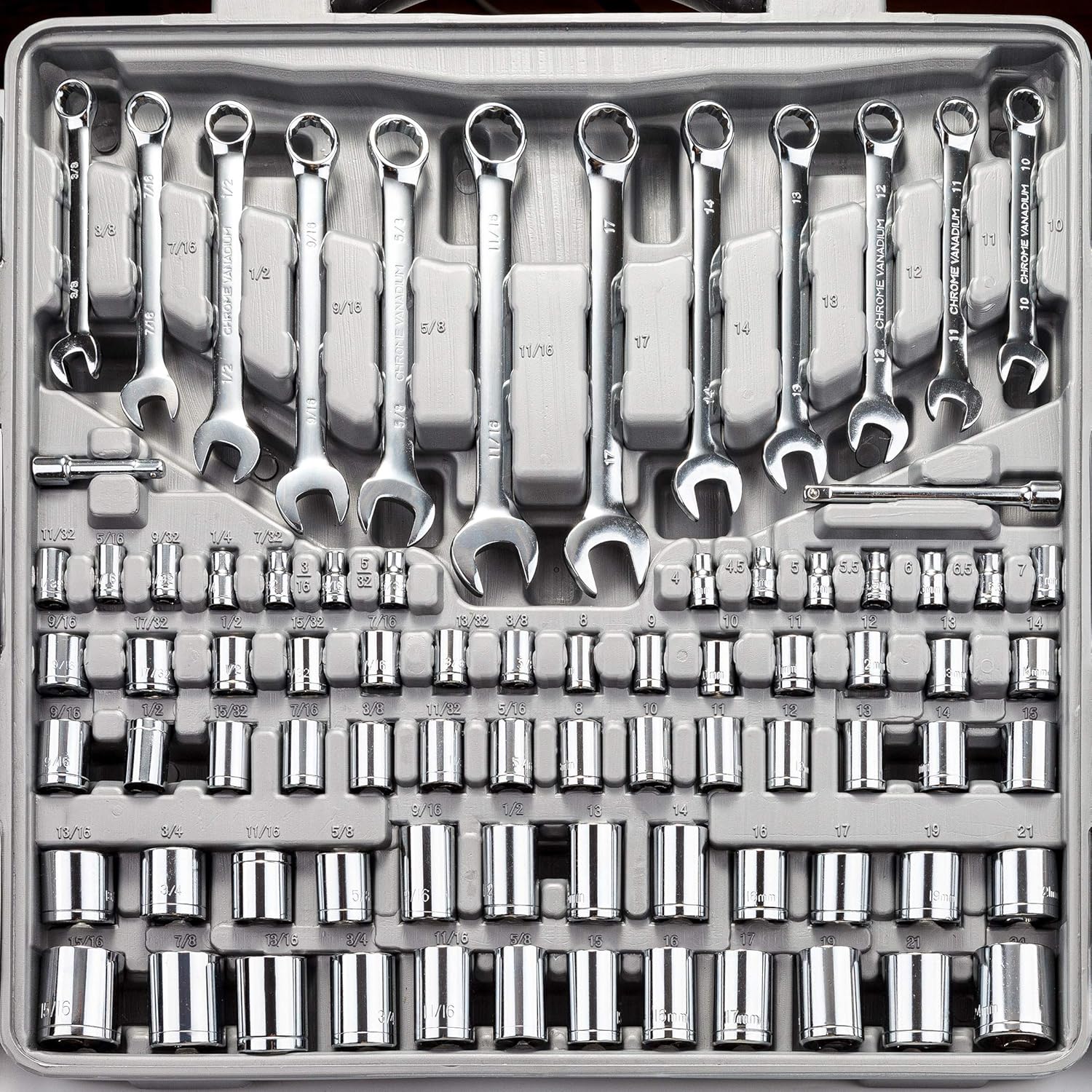 Thumbnail 6 de CARTMAN 205-Piece Ratchet Wrench Tool Set with SAE/Metric Sockets and Carry Case