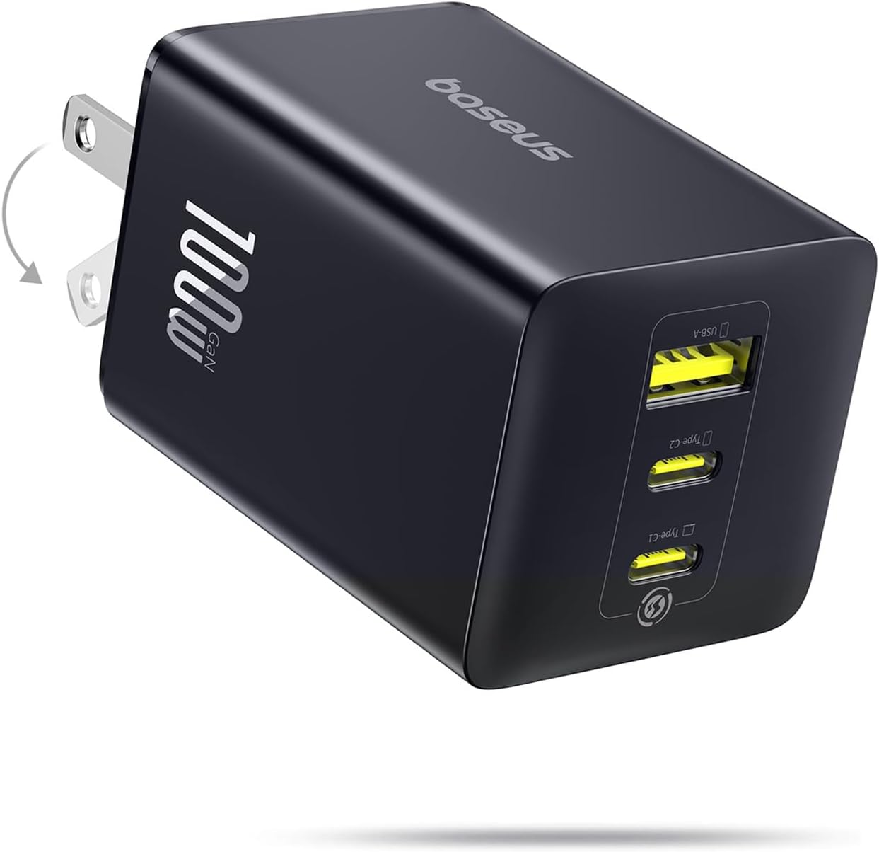Detalle de Baseus 100W 3-Port Foldable USB-C Charger