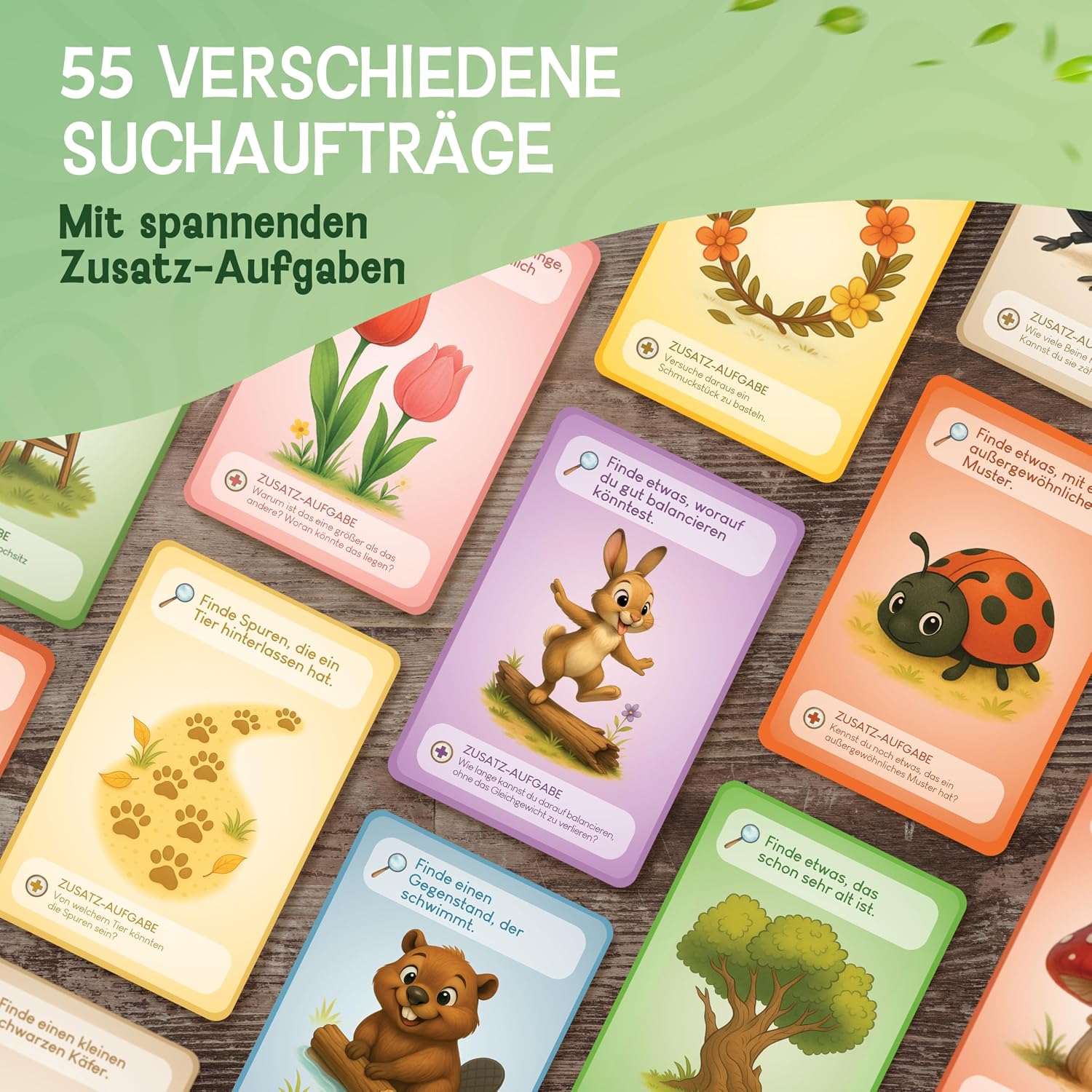 Thumbnail 5 de LIKARTO Entdeckerkarten 55 Karten für Kinder