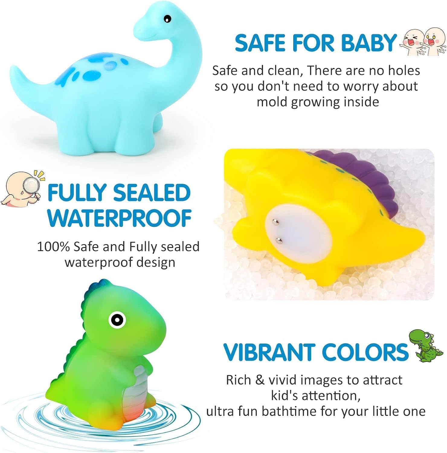 Thumbnail 2 de Muslecid Badespielzeug Set ohne Loch, 7-teilig – Wasserspielzeug & Sensorik für Baby ab 1 Jahr