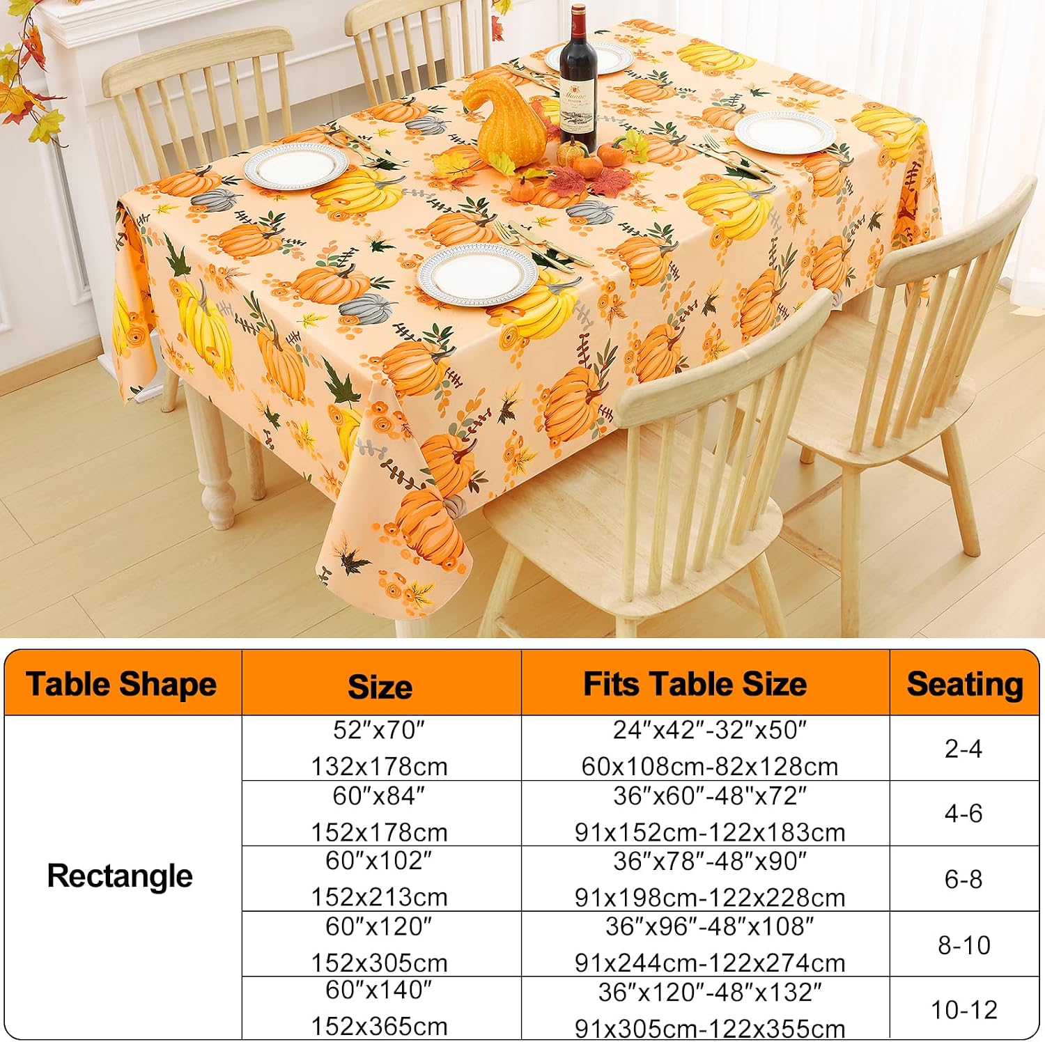 Thumbnail 5 de Smiry Vinyl Tablecloth 60 × 84 in.
