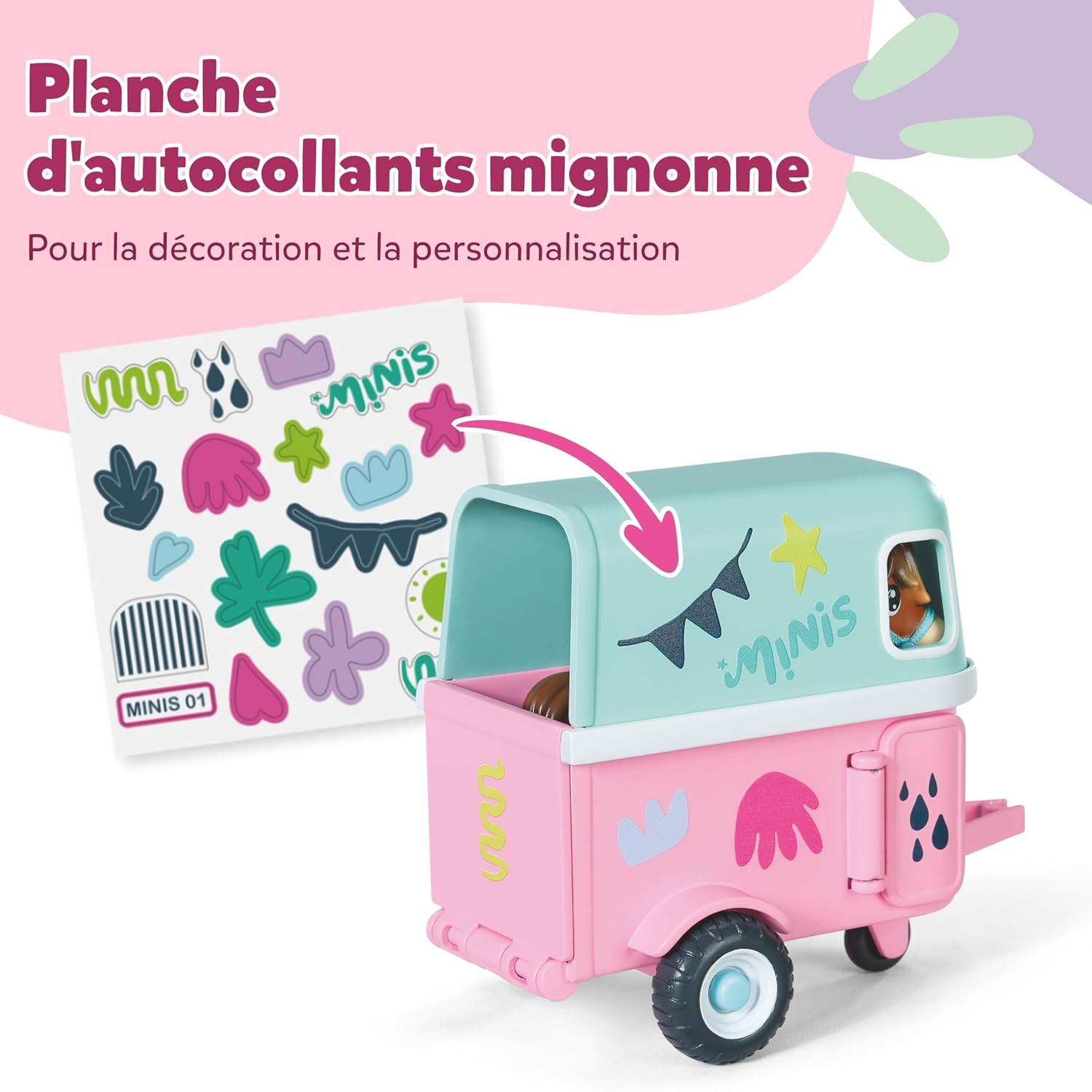 Detalle 2 de Mini remorque Cheval avec Lara BABY born 906279