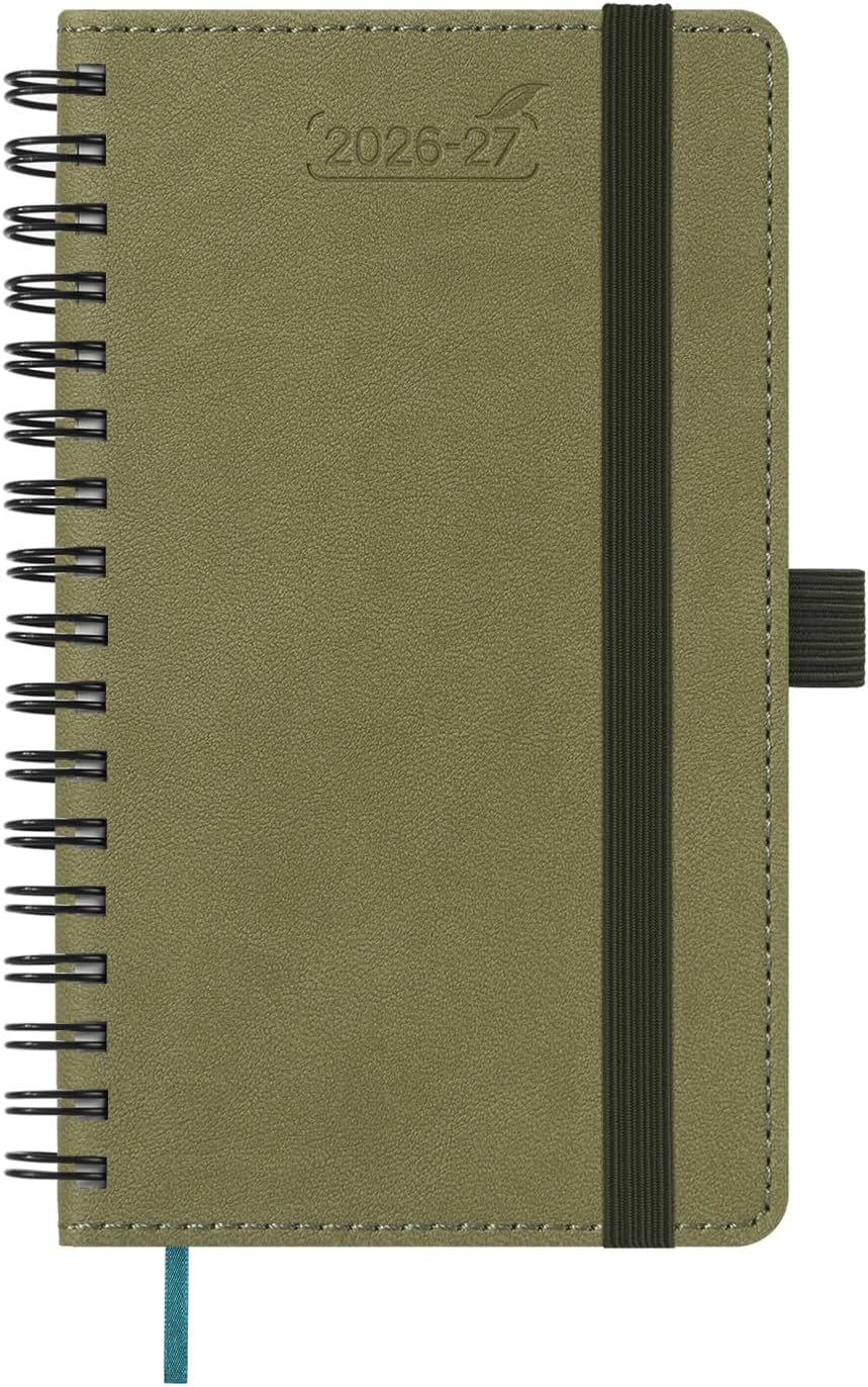 Detalle de BEZEND BZ-AP153W01L-27-KW Pocket Planner, 18-Month Weekly & Monthly, Kiwi