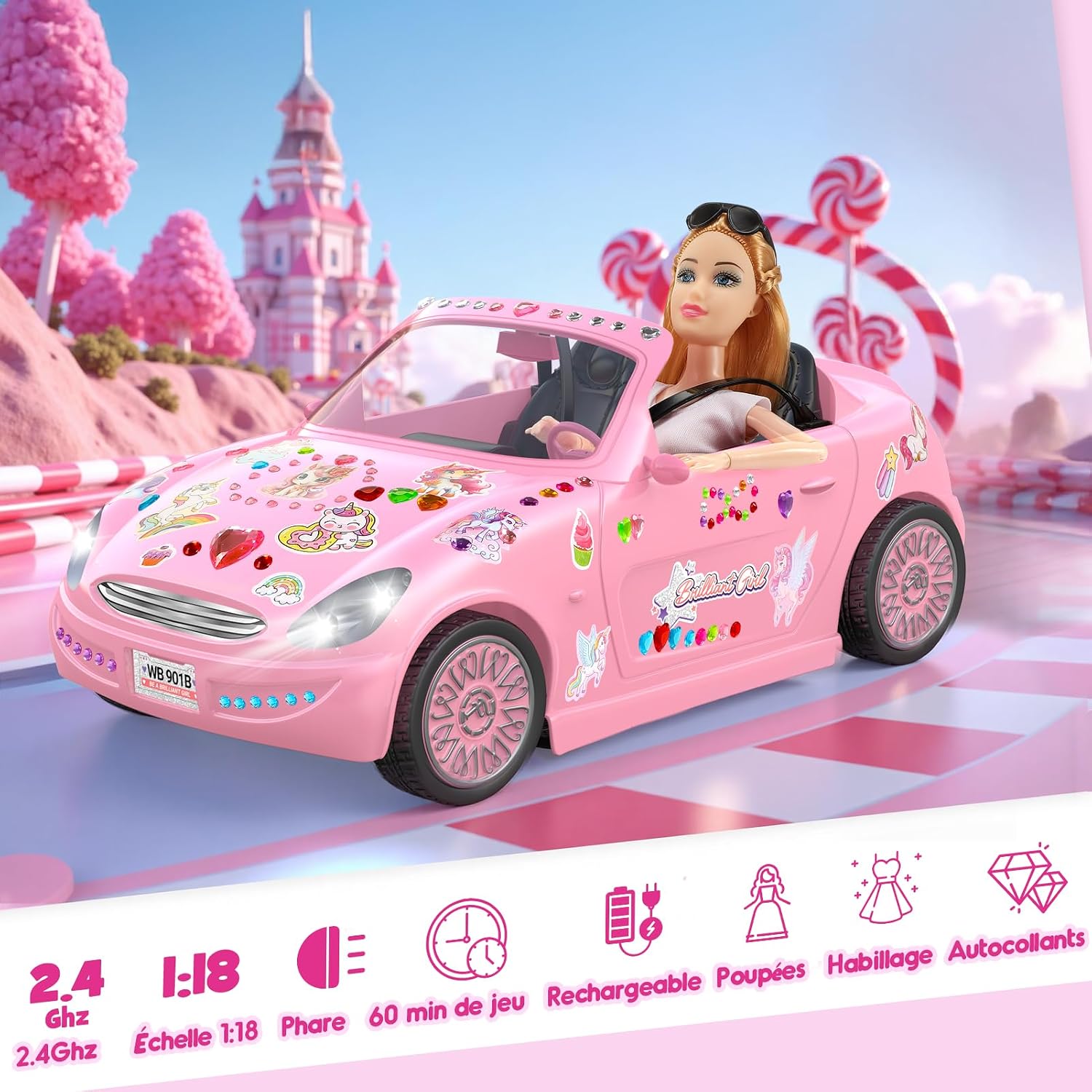 Detalle 2 de HappyGoLucky Voiture télécommandée 3-12 ans