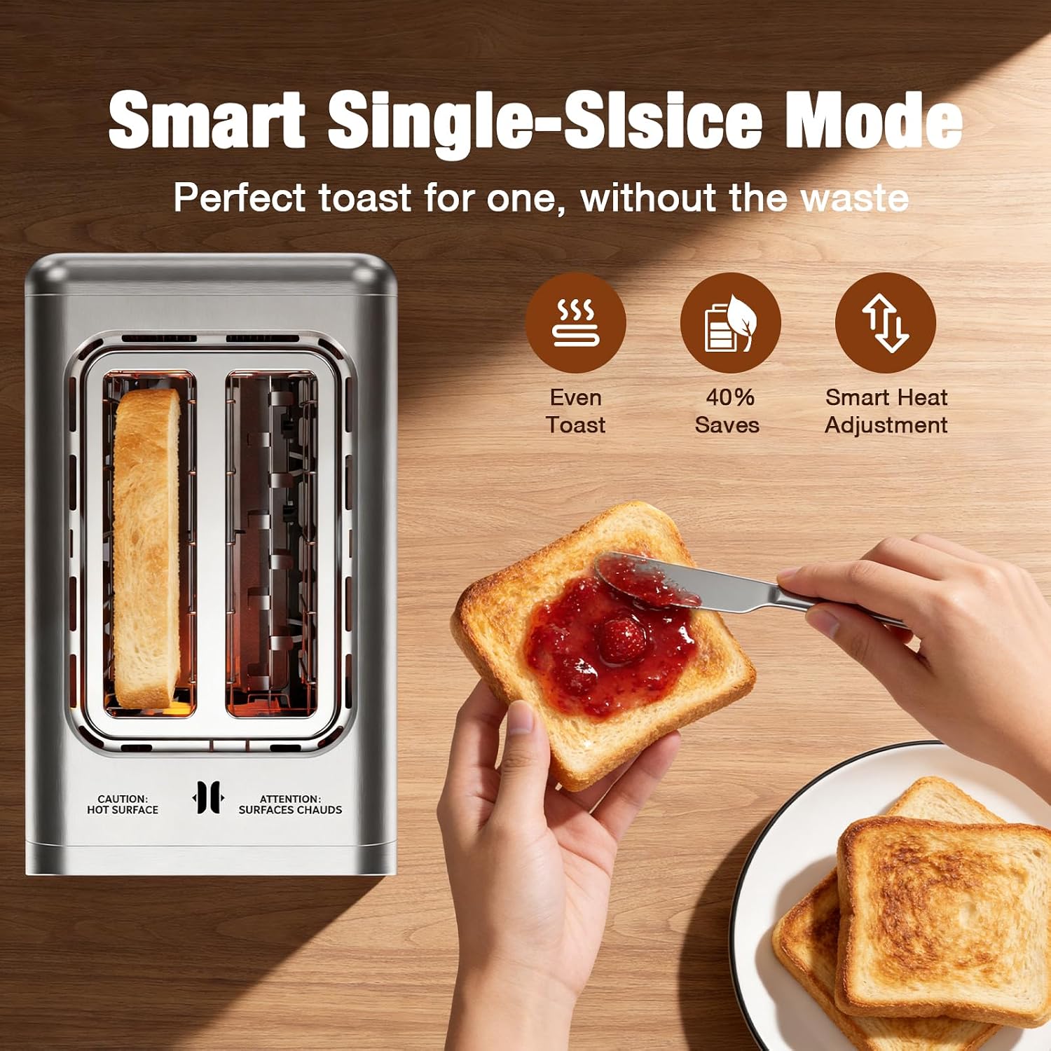 Detalle de Smart Toaster 2-Slice Digital Toaster