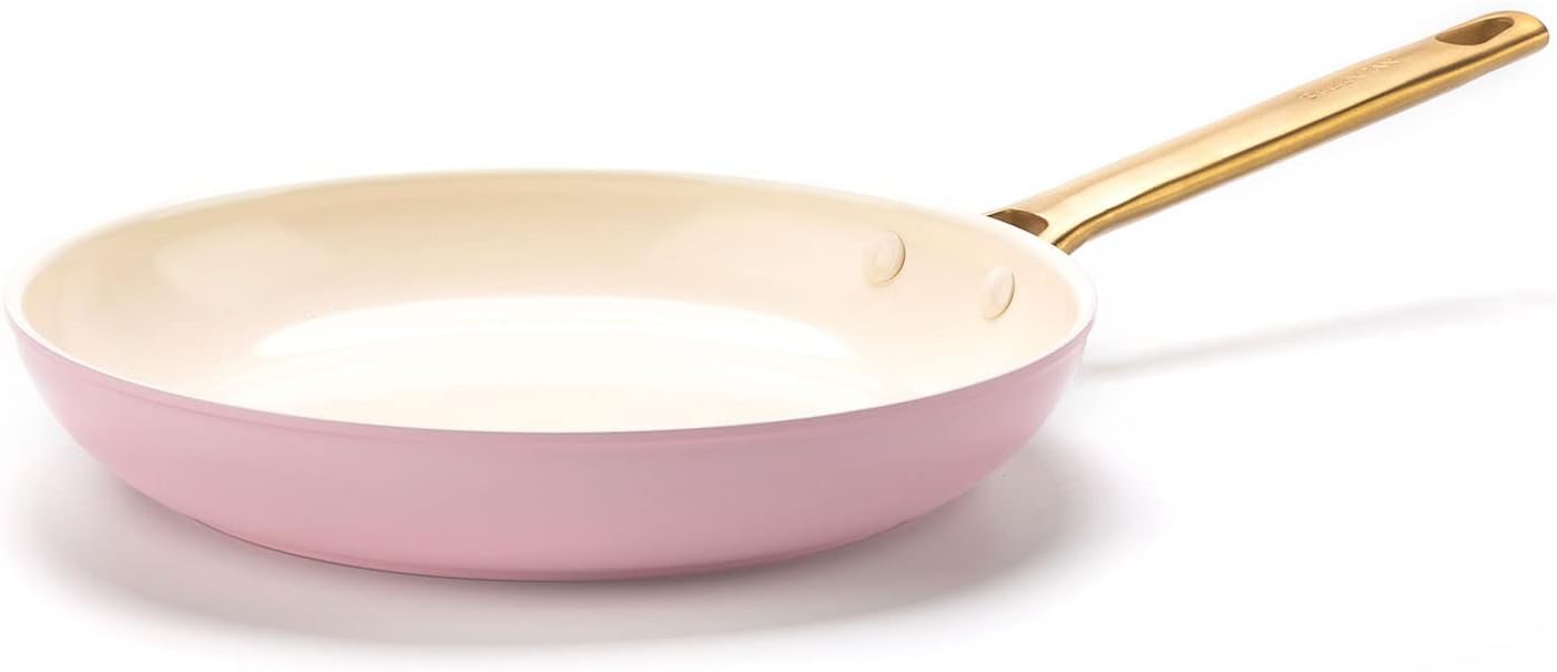 Detalle de グリーンパン GREENPAN パドヴァ 26cmフライパン ピンク セラミックコーティング・IH/ガス火対応