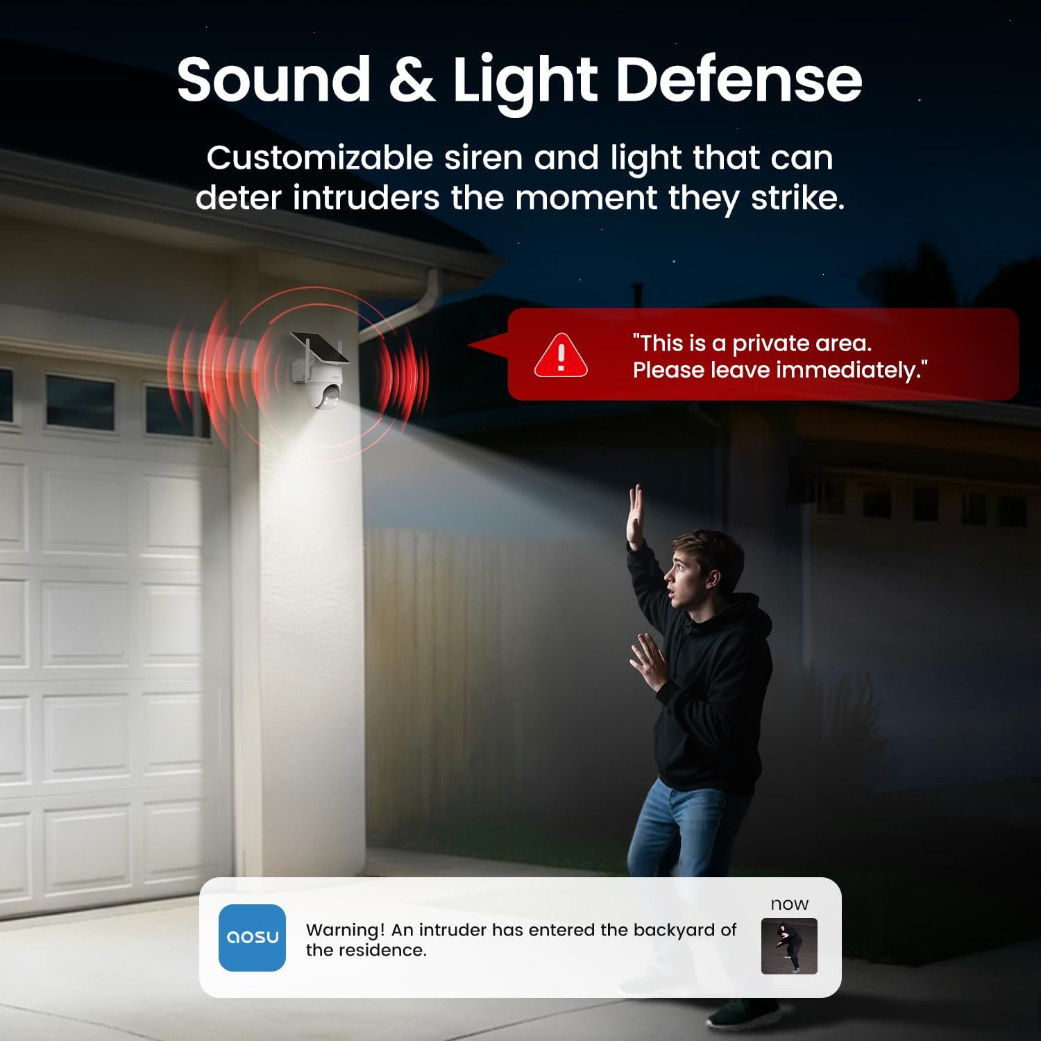 Thumbnail 6 de aosu 4-Cam Kit 2K Solar Wireless Security