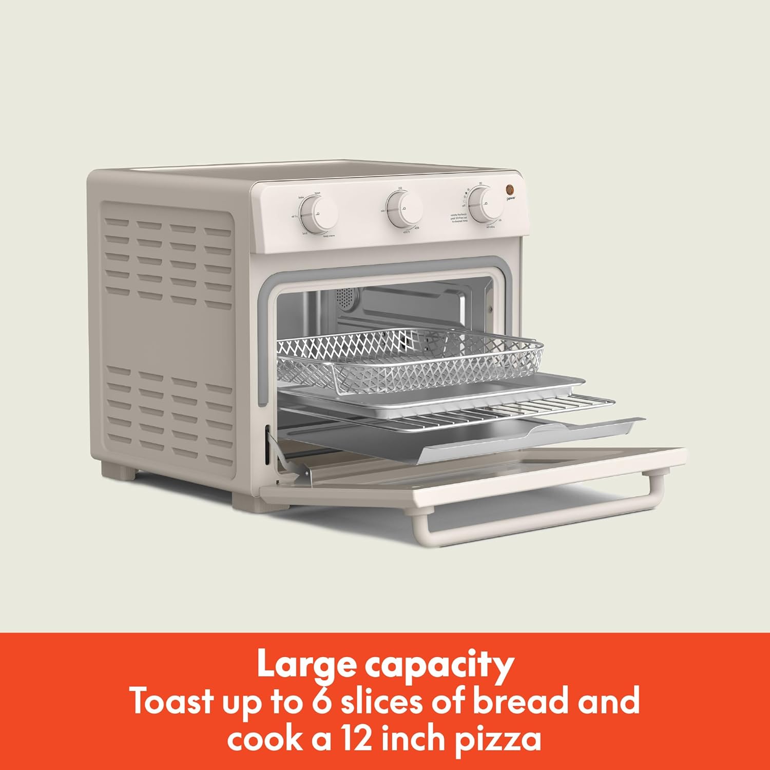 Thumbnail 1 de Bella Air Fry Toaster Oven (1700W) with 7 Preset Cooking Options, Auto Shutoff & Dishwasher-Safe Trays