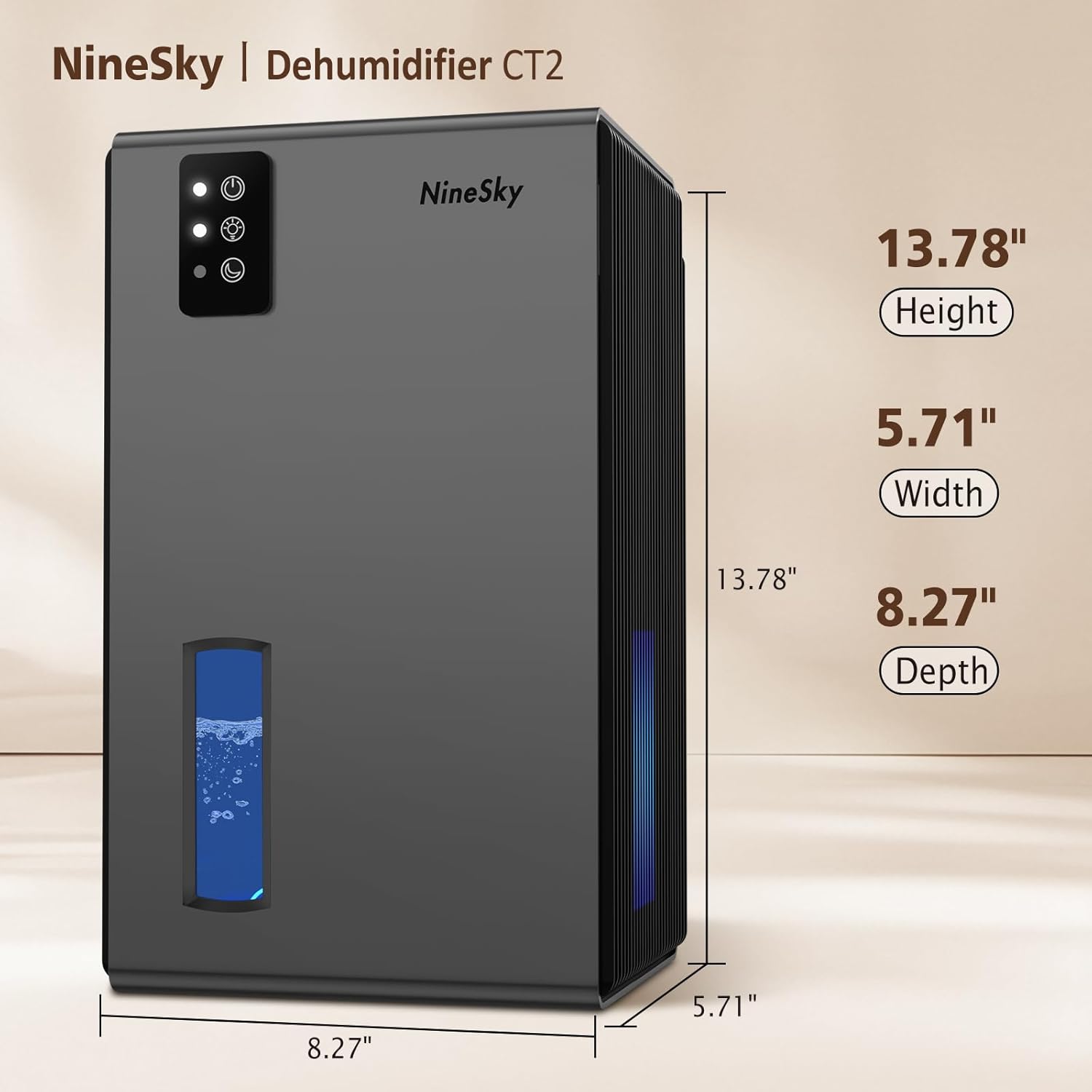 Detalle 2 de NineSky Dehumidifiers 95 oz for 1000 sq ft