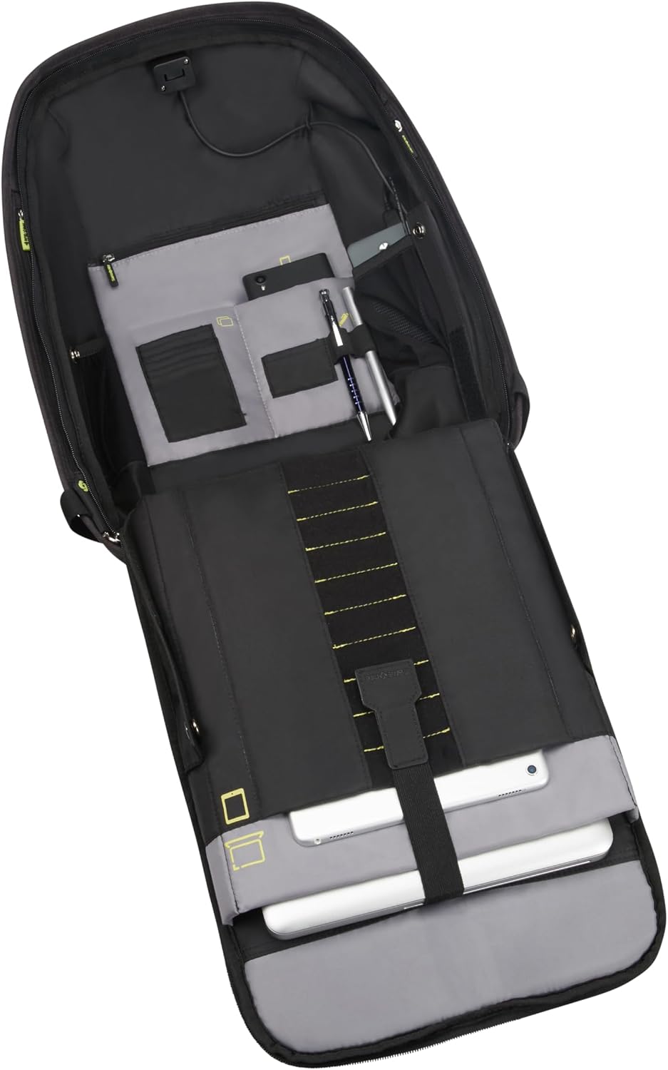 Detalle 2 de Samsonite Securipak Laptoprucksack für 15,6 Zoll (44 cm) – 17 L, Schwarz (Black Steel)
