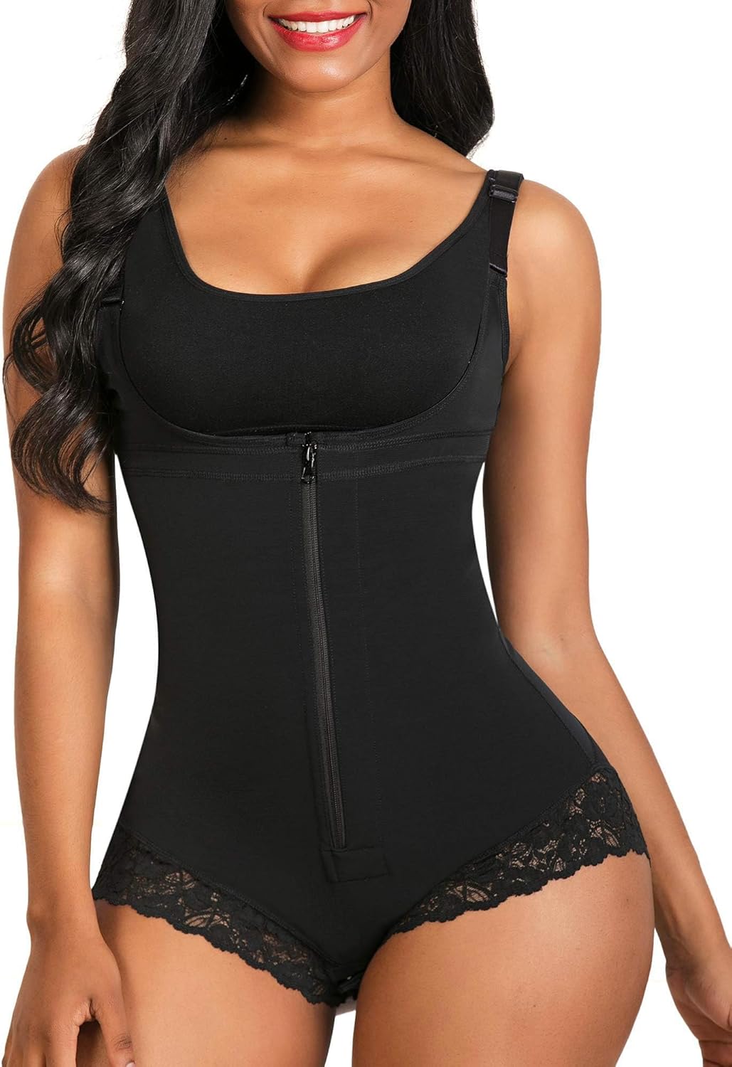Detalle de SHAPERX Women’s Colombian Shapewear – Postpartum Tummy Control Bodysuit