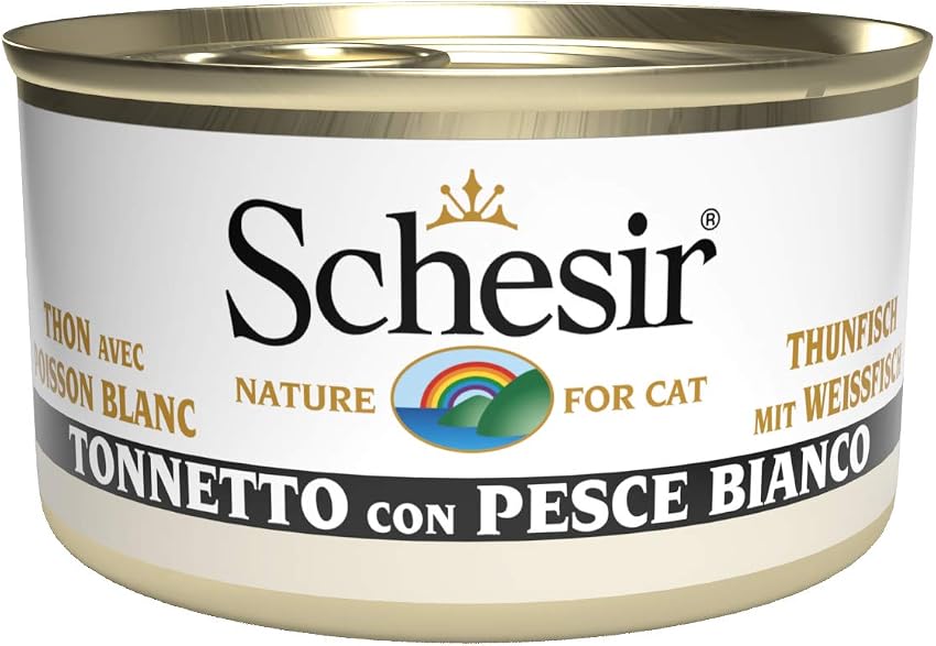 Detalle de Schesir comida húmeda bacoreta 2,04 kg para gatos 🐱