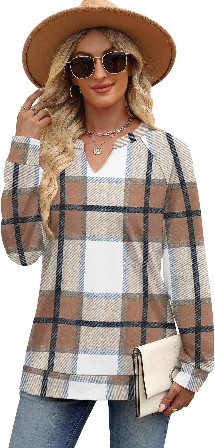 Thumbnail 2 de Aokosor V-neck long sleeve sweatshirt for women (loose fit)
