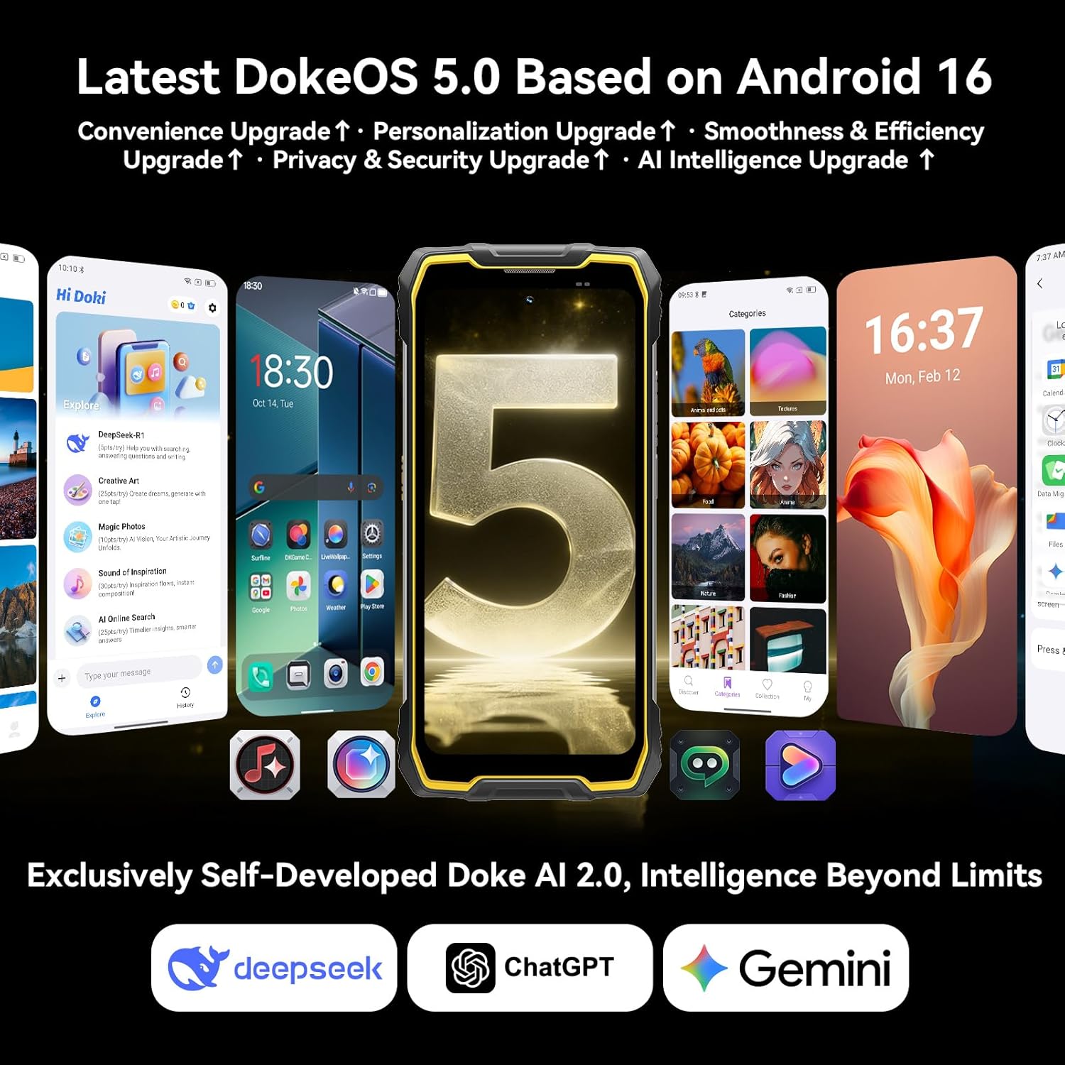 Thumbnail 3 de Blackview ROCK 2 Pro 5G Rugged Phone (Android 16) + 15000mAh Dual 400LM Camping Light, Unlocked