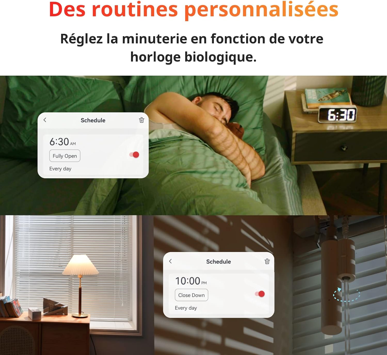 Thumbnail 6 de Store vénitien motorisé SwitchBot (Bluetooth) avec énergie solaire et commande via SwitchBot Hub