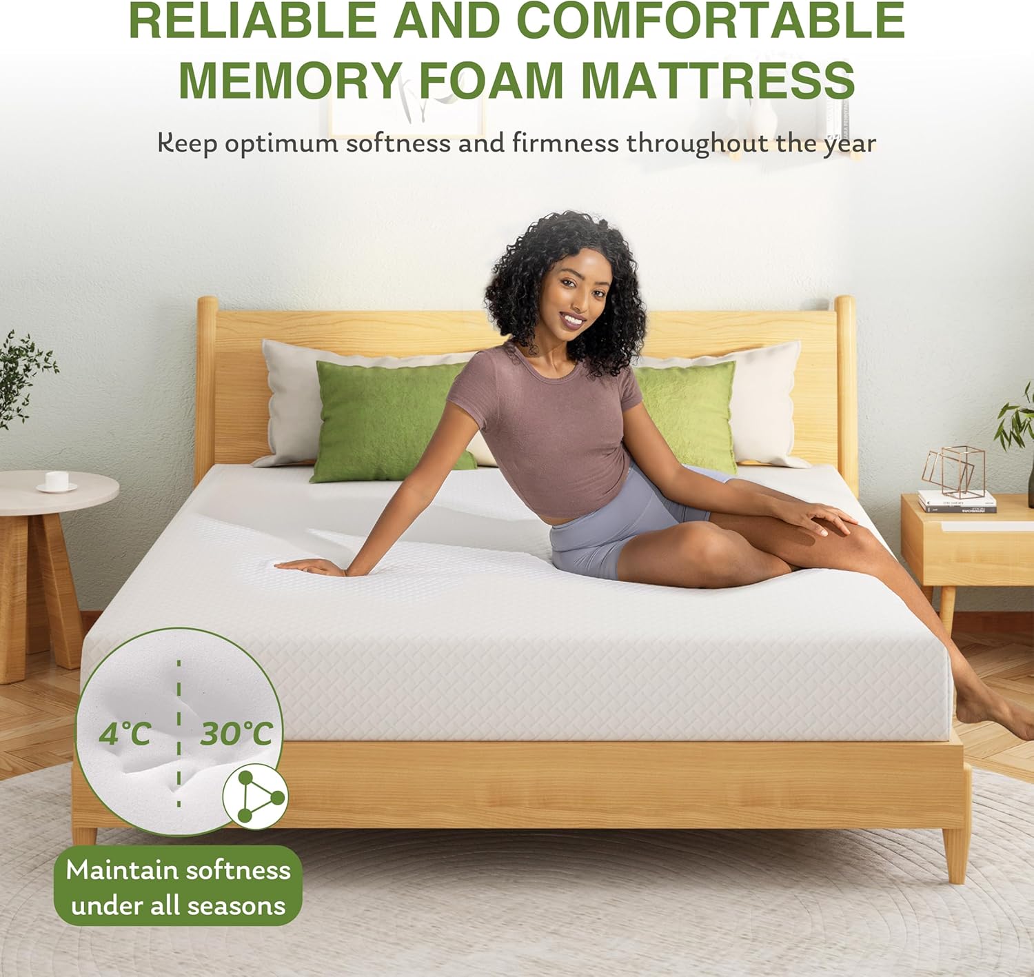 Thumbnail 5 de EGOHOME 8-inch Memory Foam Mattress, Queen