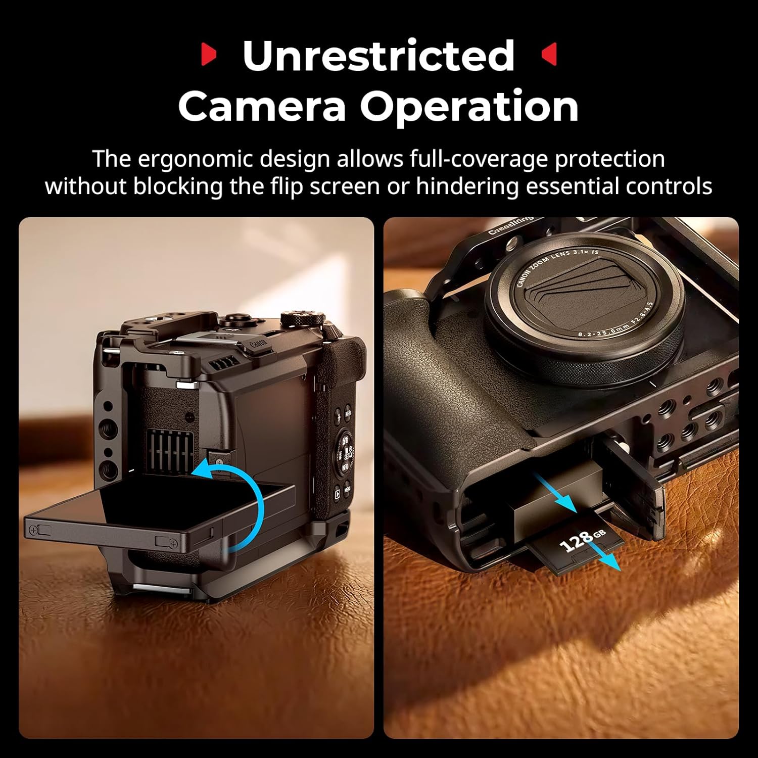 Thumbnail 2 de SmallRig Gabbia per Canon PowerShot V1 (nero) 5807