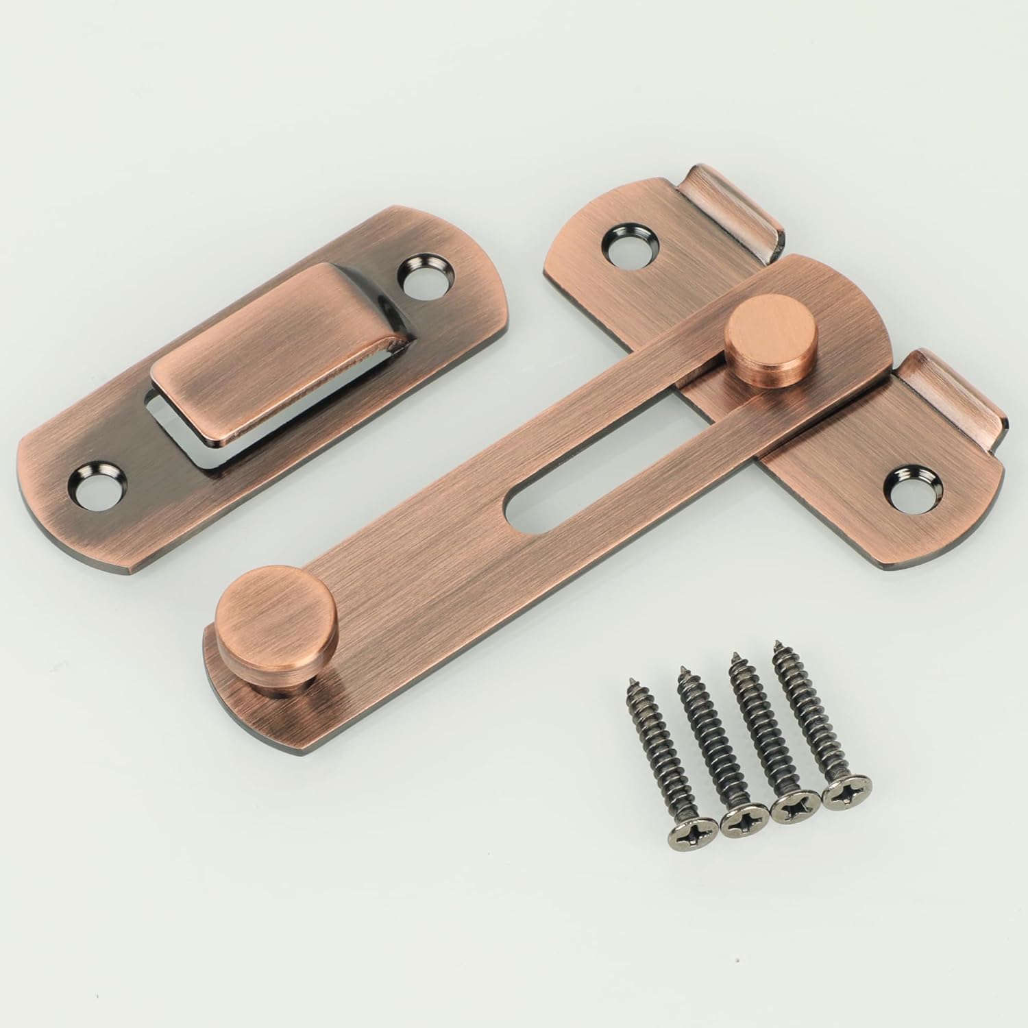 Thumbnail 4 de SAYAYO EMS9500-R verrou de porte coulissante en acier inox finition rouge bronze