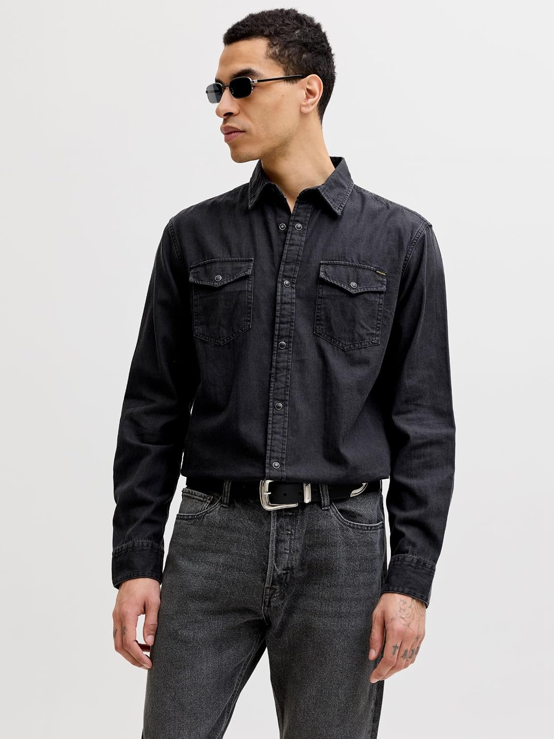 Detalle 2 de JACK & JONES Male Jeanshemd Comfort Fit