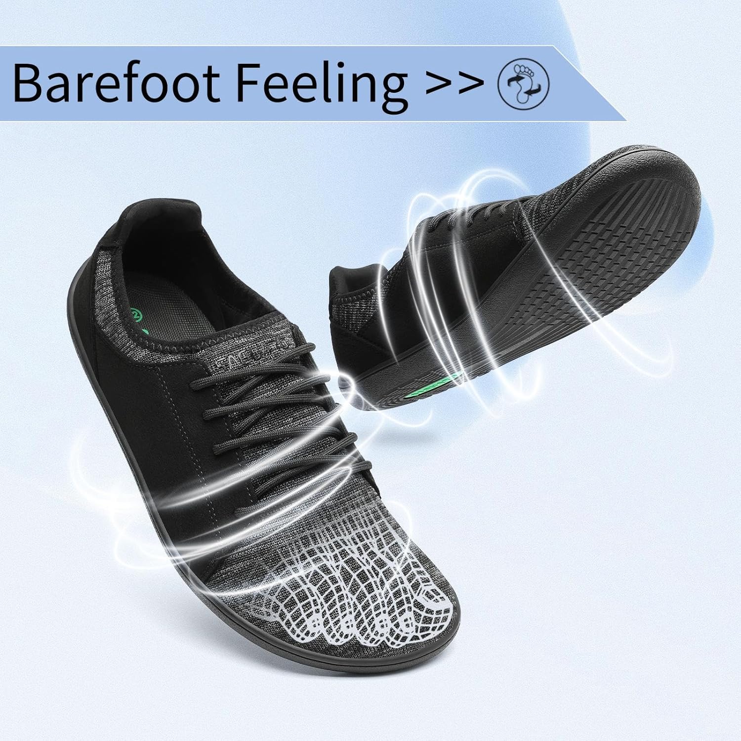 Thumbnail 3 de SAGUARO Luck III Barefoot unisex in knit traspirante (minimaliste) 36-48 EU