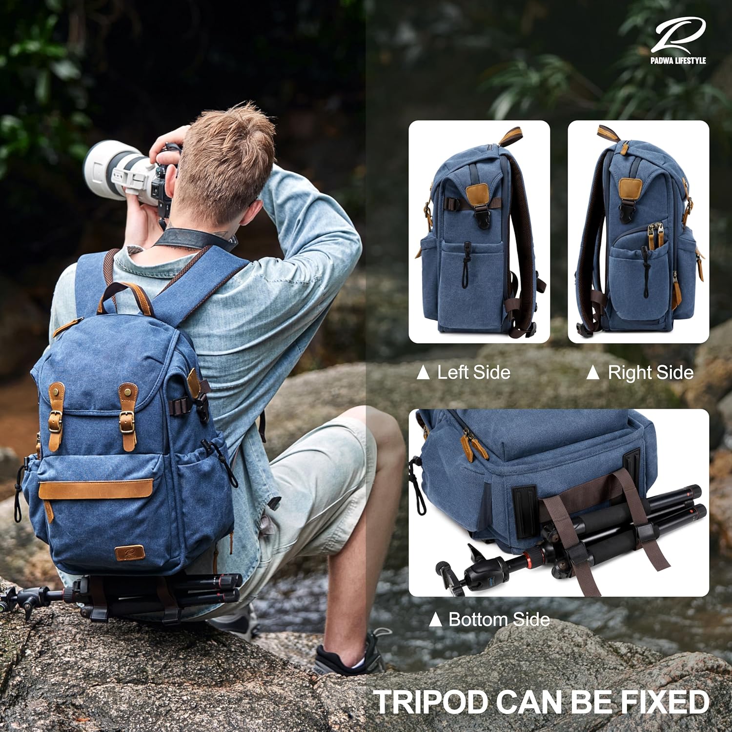 Thumbnail 5 de Padwa Lifestyle Camera Backpack with 16” laptop