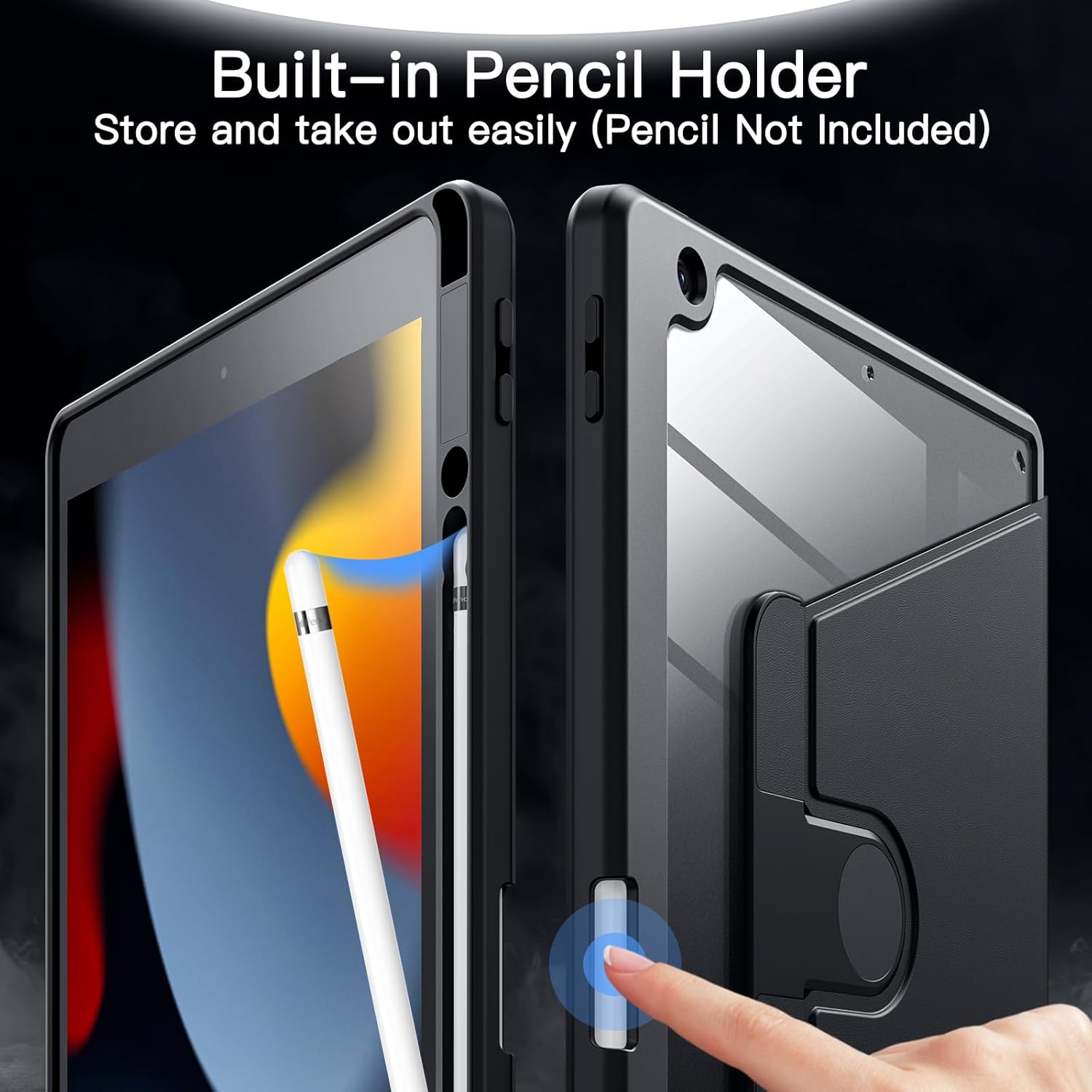Thumbnail 4 de JETech iPad 9/8/7 Rotating Case