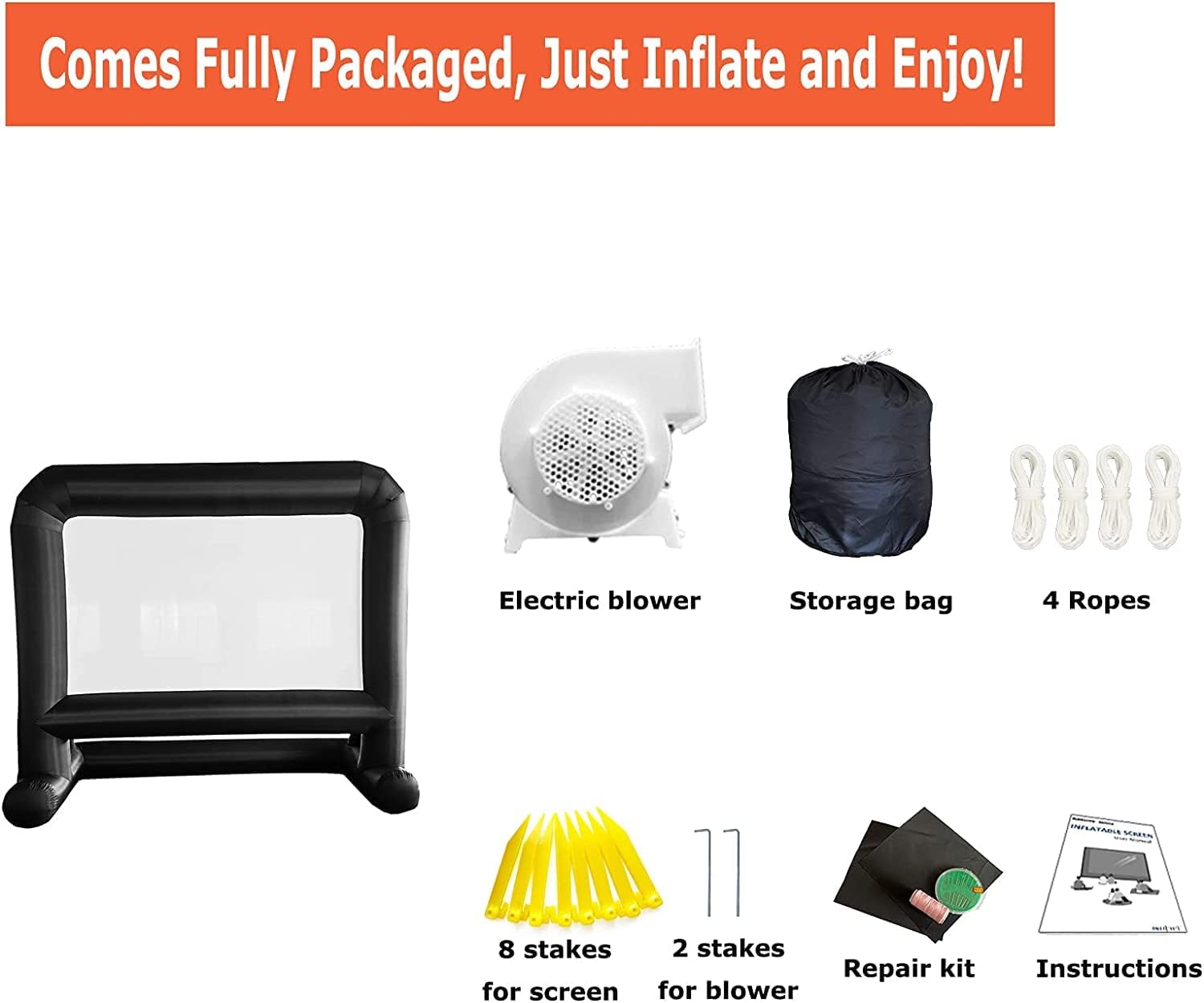 Thumbnail 6 de Ballsea Inflatable Projector Screen 16Ft