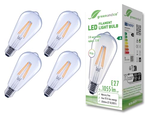 Detalle de greenandco 4x ampoule LED 5W