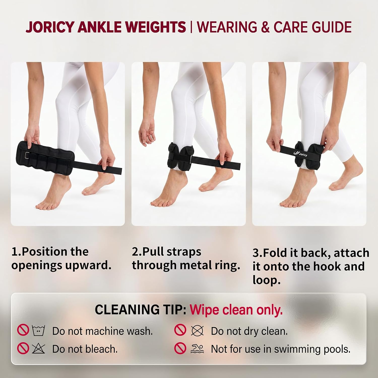 Thumbnail 6 de Adjustable Ankle Weights Set (1–6 LBS per pair) With Removable Sand Inserts for Women & Men