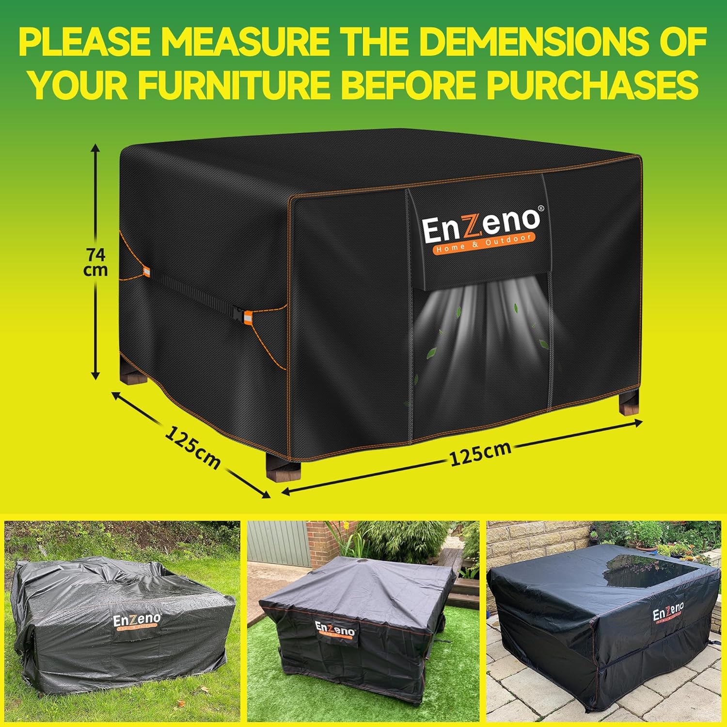 Thumbnail 6 de Enzeno Cube garden table cover 125x125x74 cm