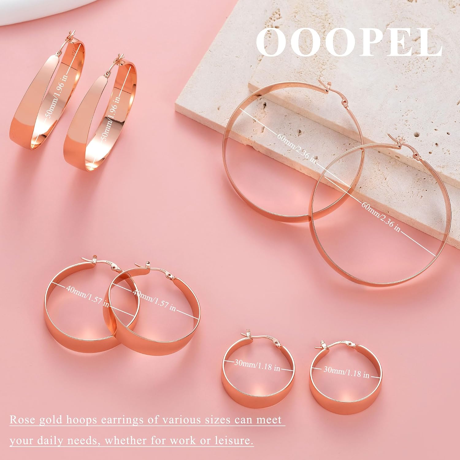 Thumbnail 6 de OOOPEL Hoop Earrings, 10mm Wide
