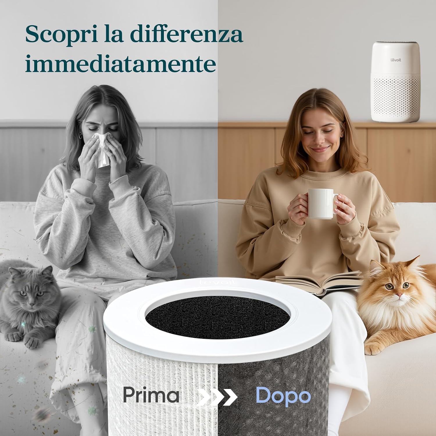 Detalle 2 de LEVOIT Core Mini 7 W 🏠