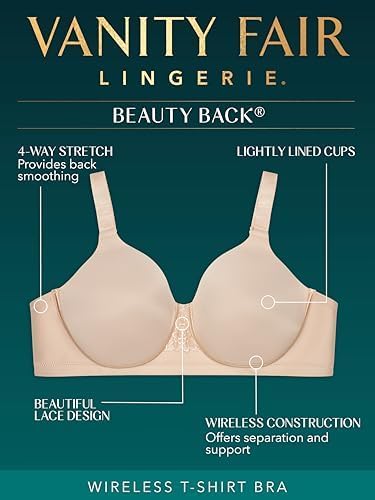 Detalle 2 de Vanity Fair Women’s Full Figure Beauty Back Smoothing Bra (Style #71380) with 4-Way Stretch