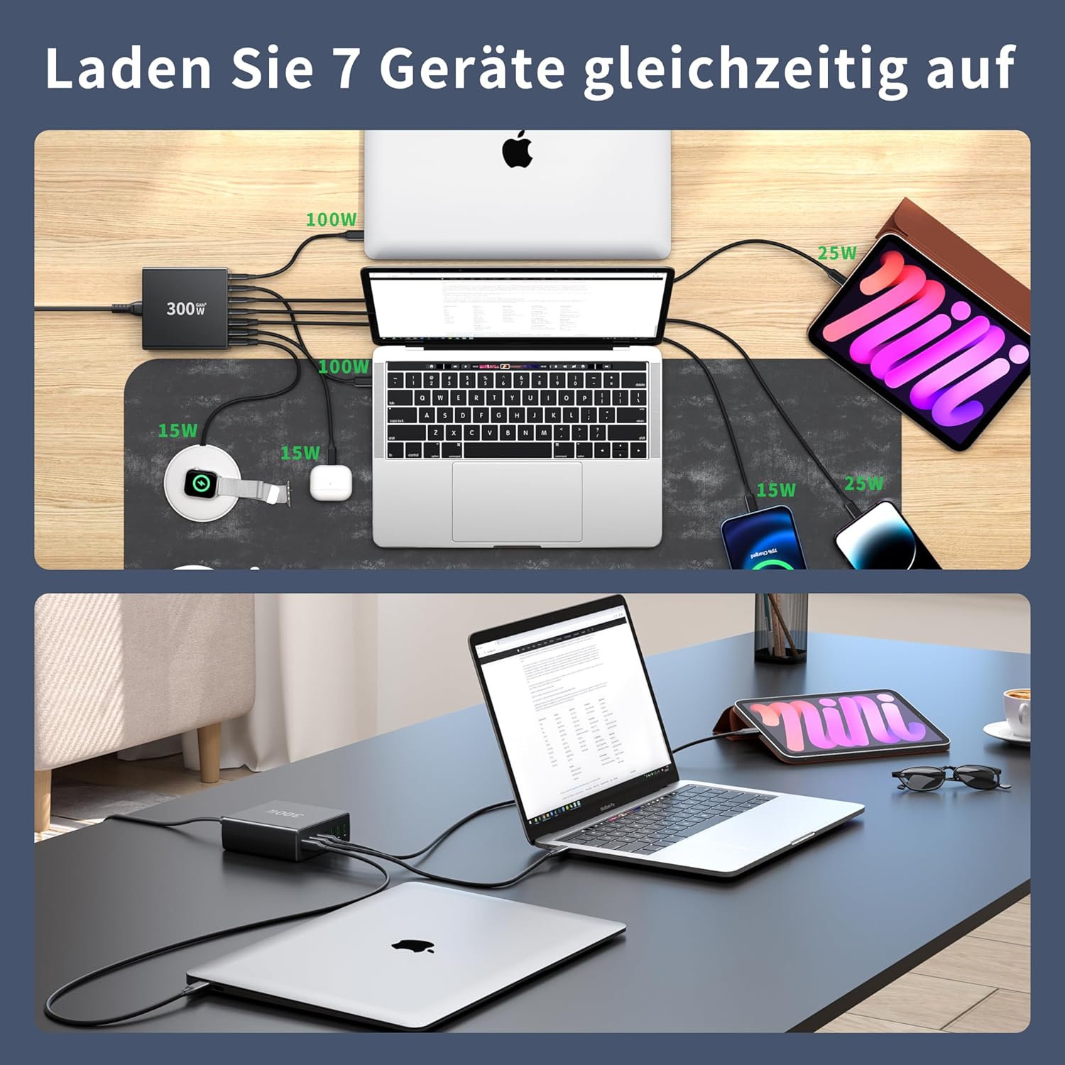 Thumbnail 5 de FINIBO 300W USB‑C Ladegerät mit 7 Ports