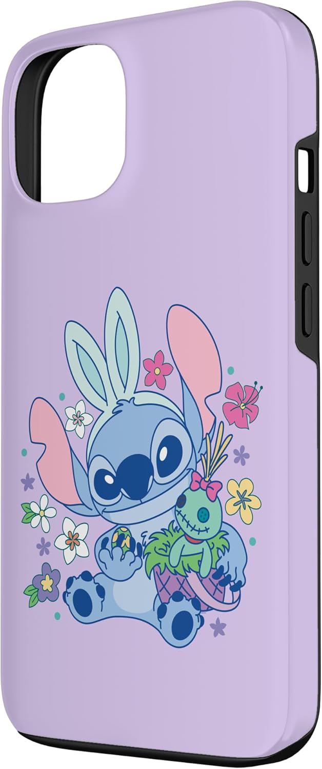 Thumbnail 1 de Coque iPhone 13 Disney Lilo & Stitch Cute Easter Bunny Stitch and Scrump, protection en deux parties