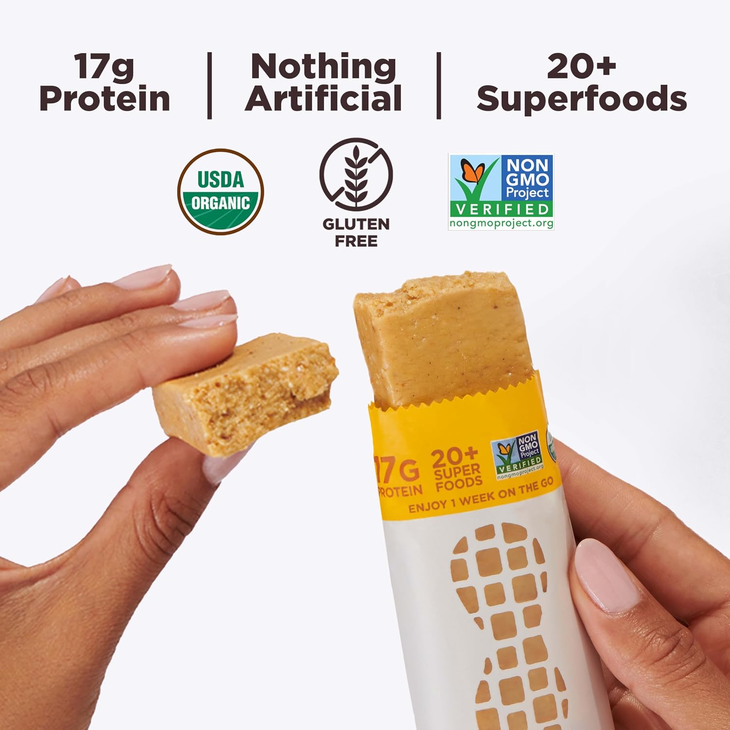 Detalle de Perfect Bar Original Peanut Butter Protein Bar, Refrigerated, 17g Protein