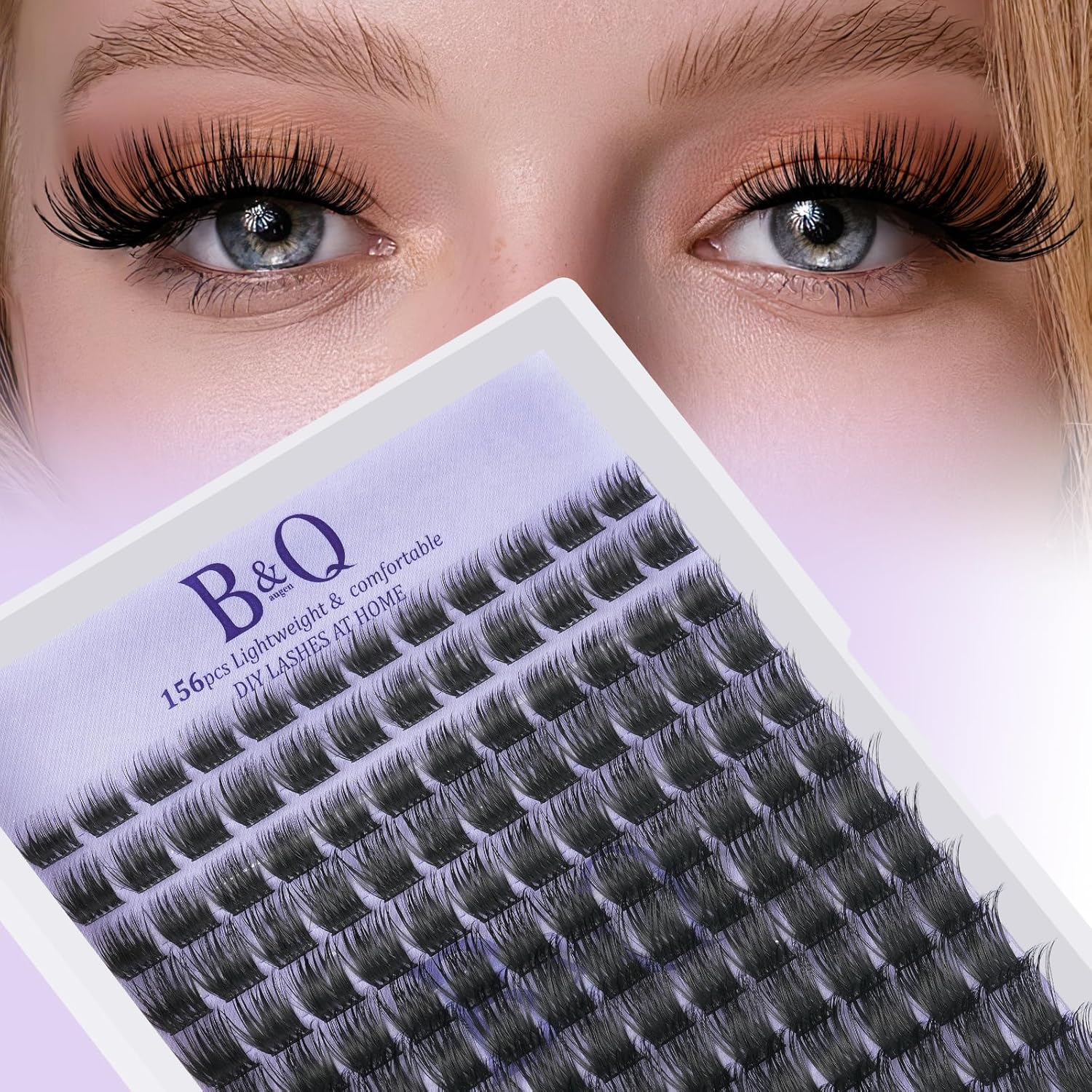 Thumbnail 6 de B&Q Flora Lash Clusters Kit Flaunt Lash Clusters (D-Curl) DIY Lash Extension Clusters Kit