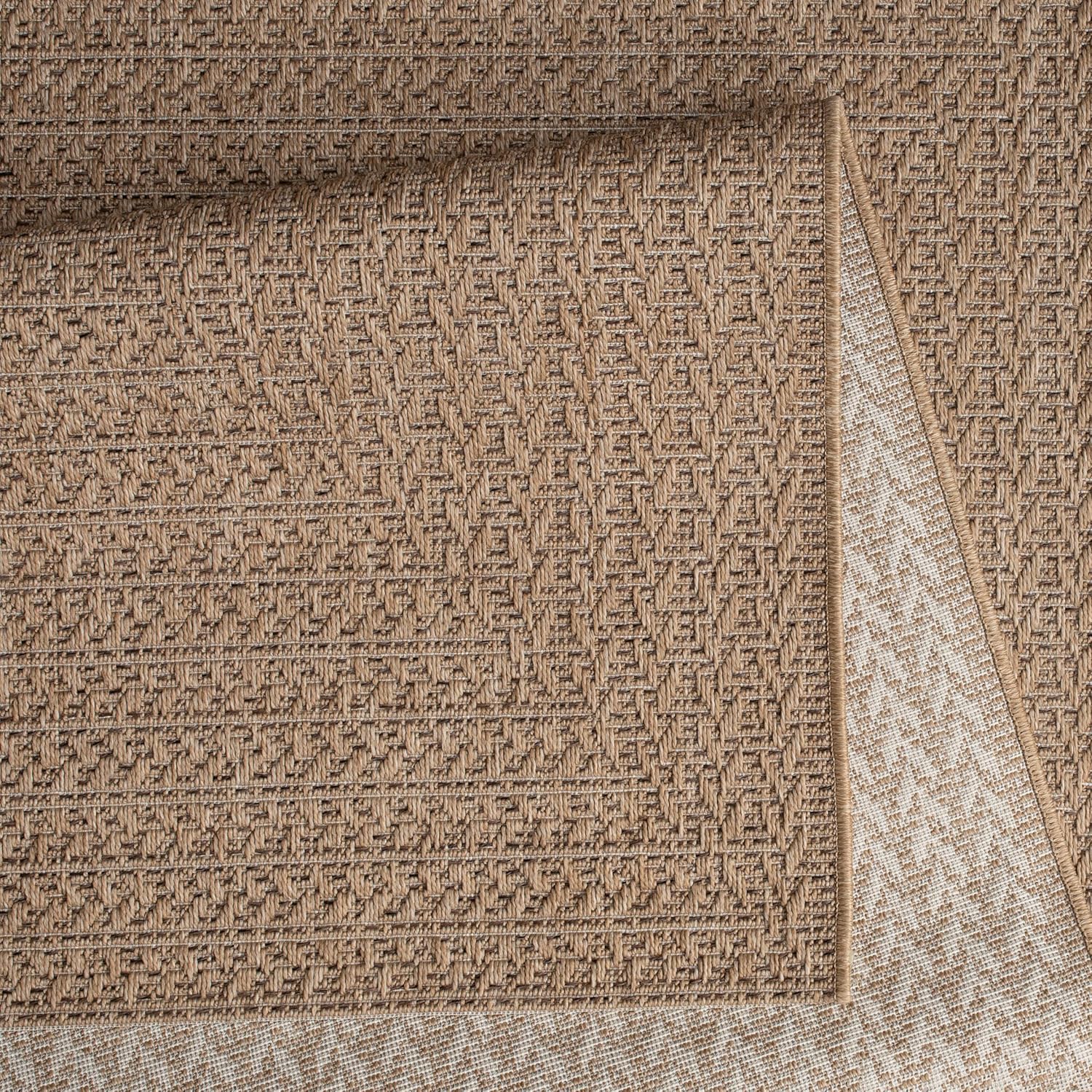 Thumbnail 4 de Paco Home Indoor-Outdoor Teppich (240x340 cm) im Jute-Look – beige 3, robust & wetterfest