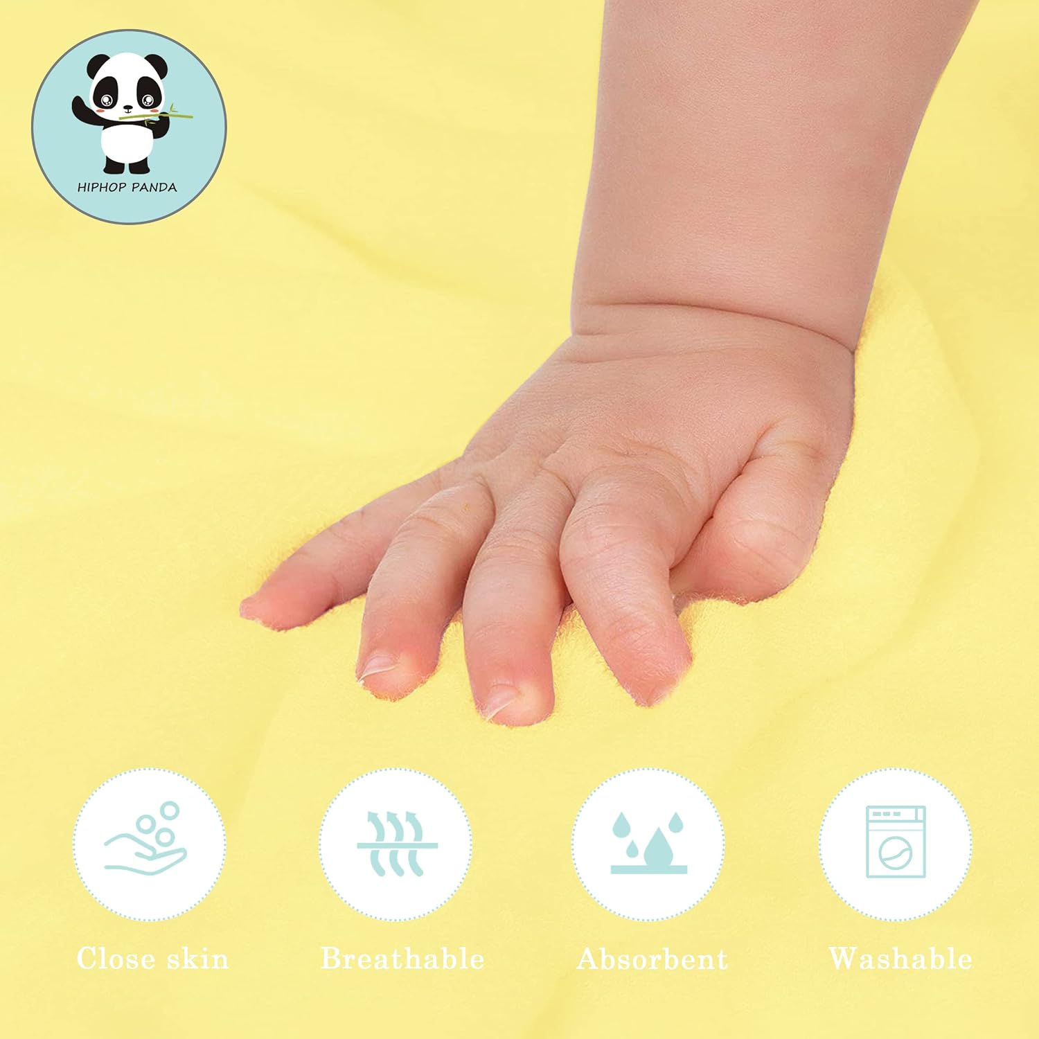 Detalle 1 de HIPHOP PANDA Hooded Baby Towel, 500 GSM