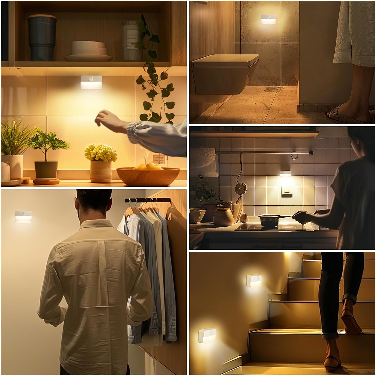 Detalle 2 de Motion Sensor Stair Light 8-Pack for Indoor Use