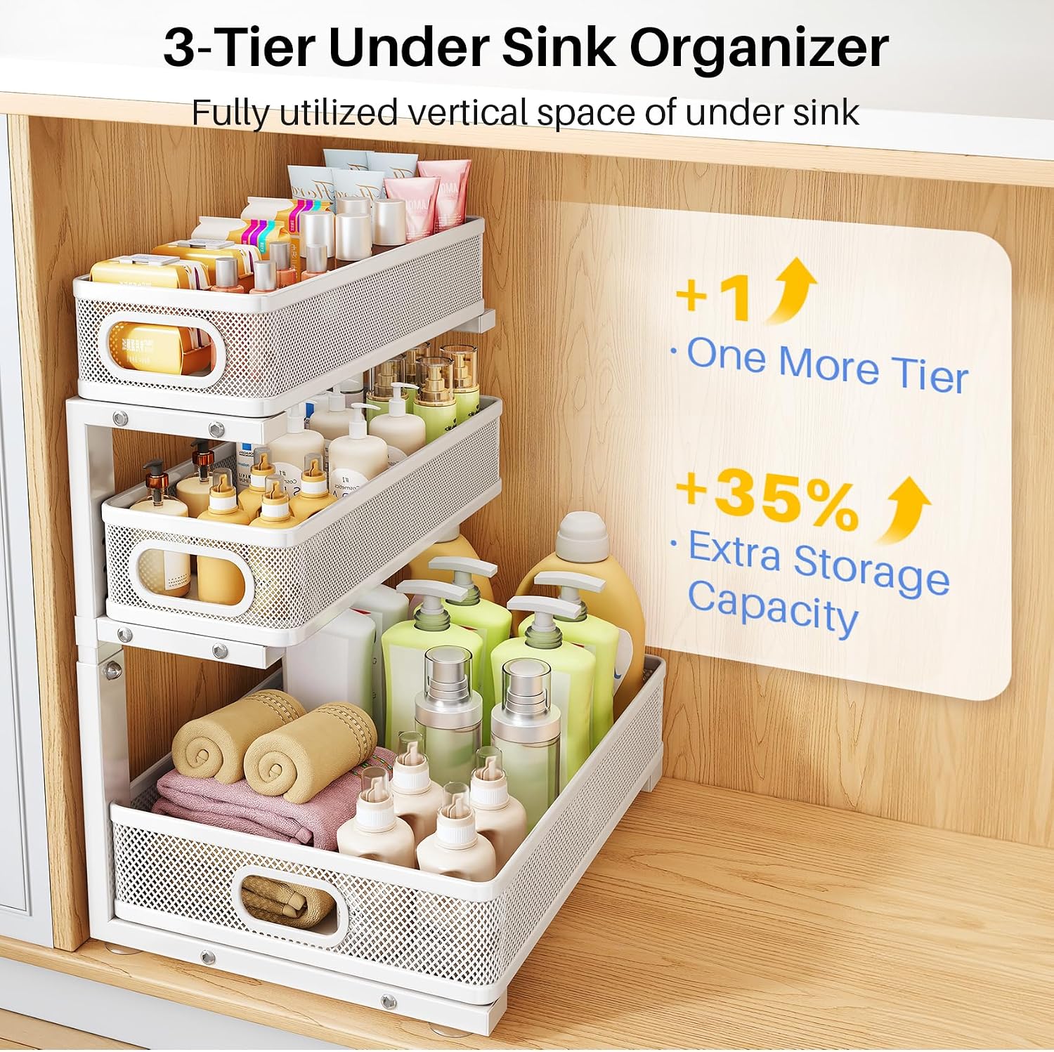 Detalle de Under Sink Organizer 3-Tier