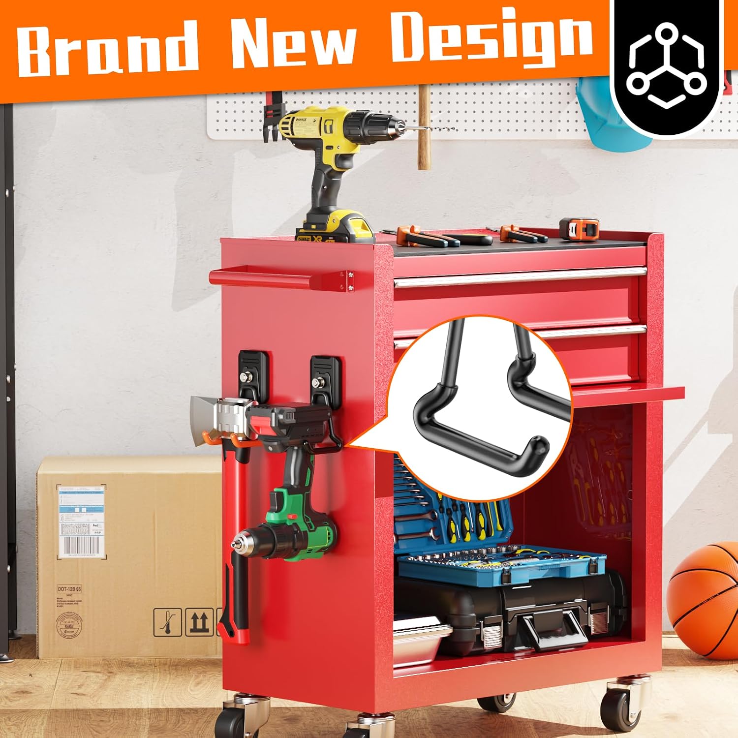 Detalle 2 de SKNOOY Magnetic Garage Hooks
