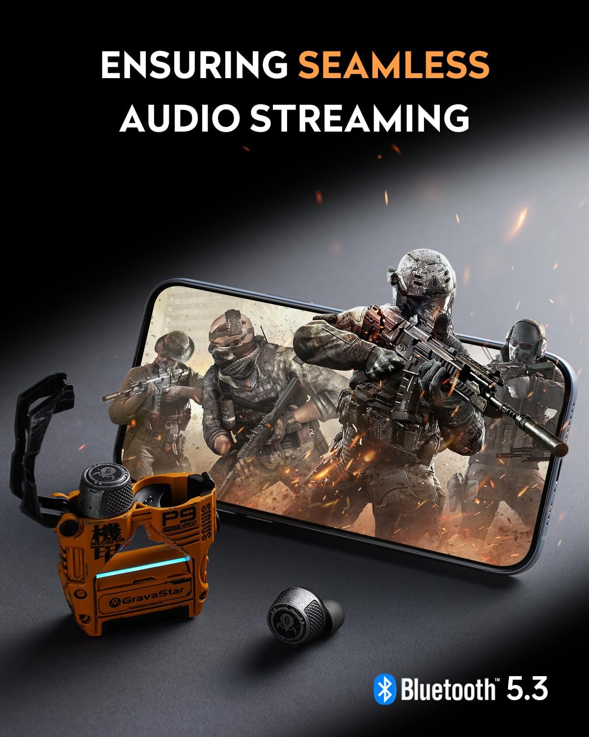 Thumbnail 6 de GravaStar Sirius Plus True Wireless Earbuds (Bluetooth 5.3, ANC, 28H playtime) - Yellow